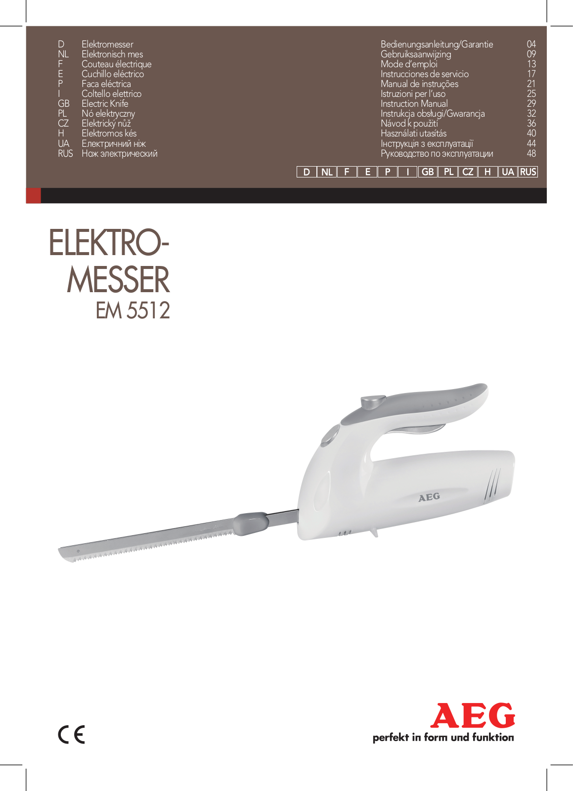 AEG EM 5512 User Manual