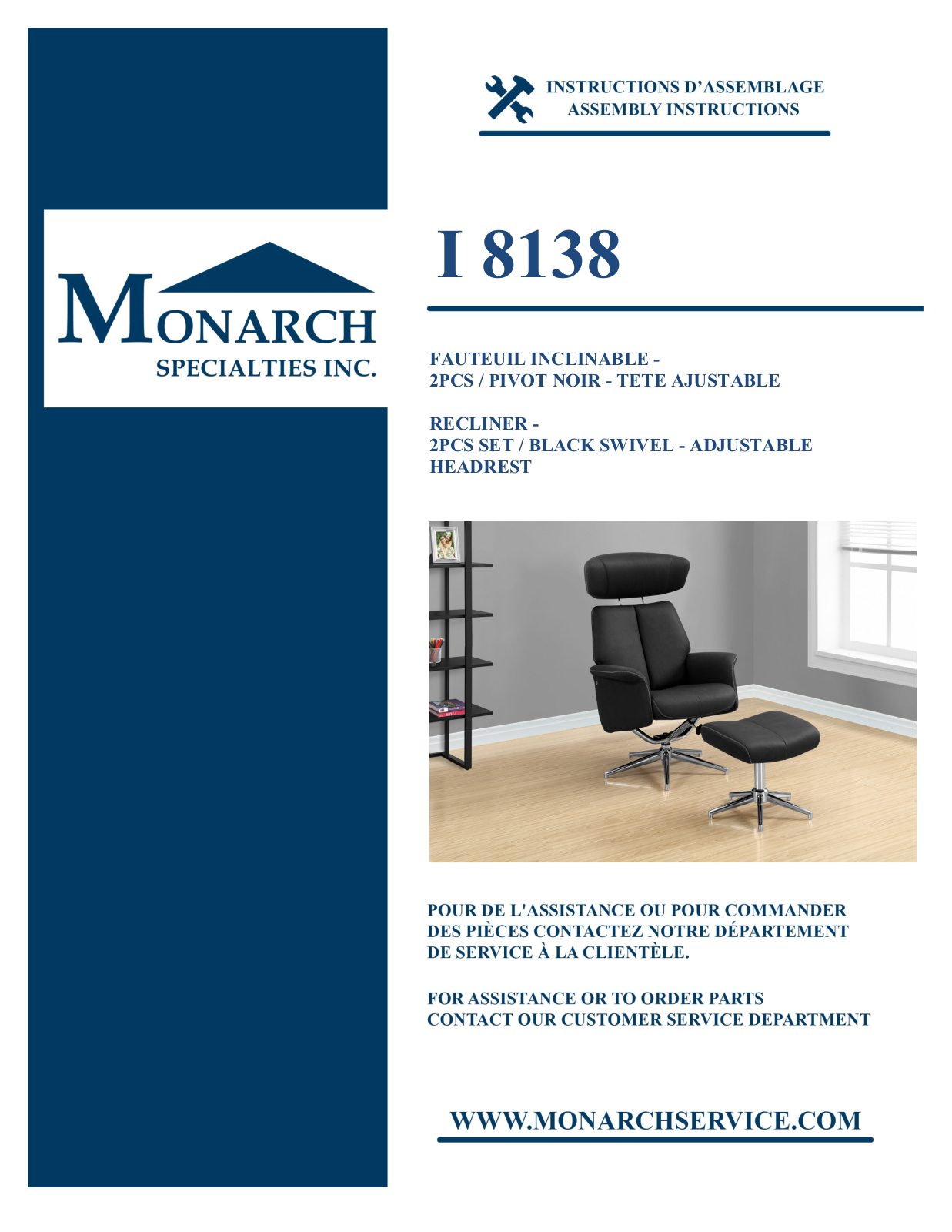 Monarch I8138 Assembly Guide - ManualMachine.com