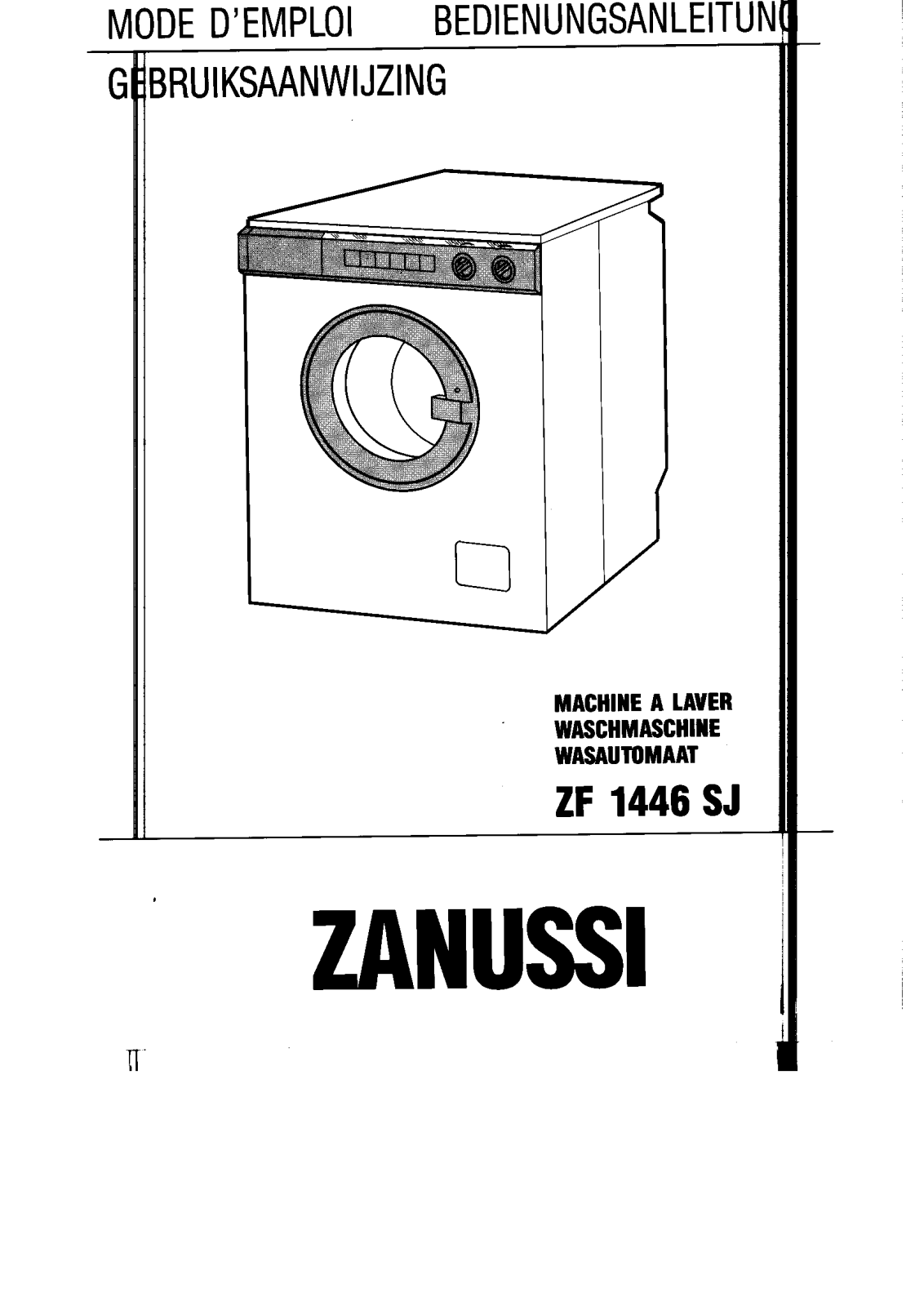 Zanussi ZF1446SJ User Manual