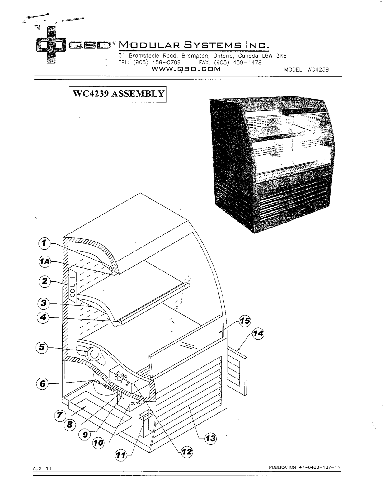 QBD Modular Systems WC4239 Service Manual