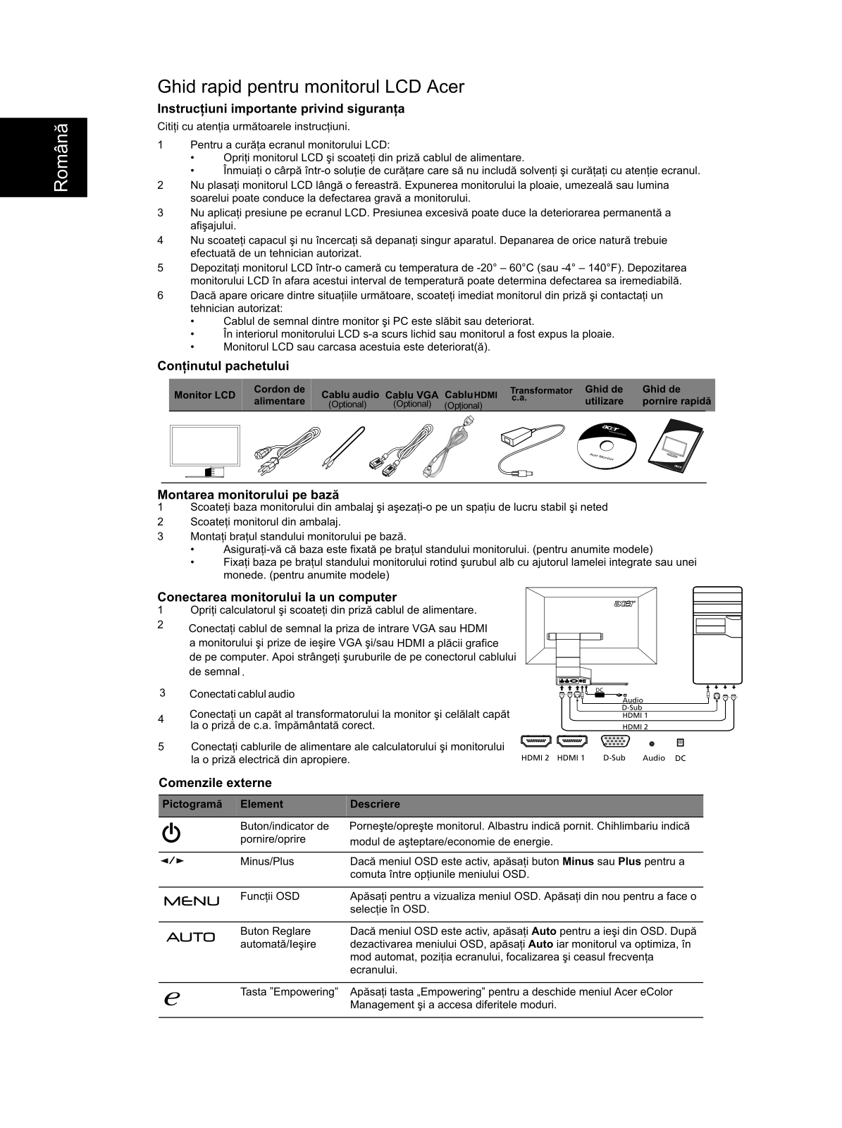 Acer S273HL User Manual