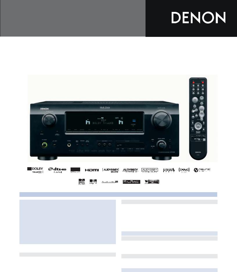 Denon AVR-889 User Manual