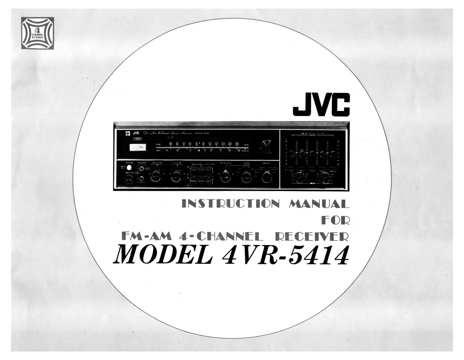 Jvc 4VR-5414 Owners Manual