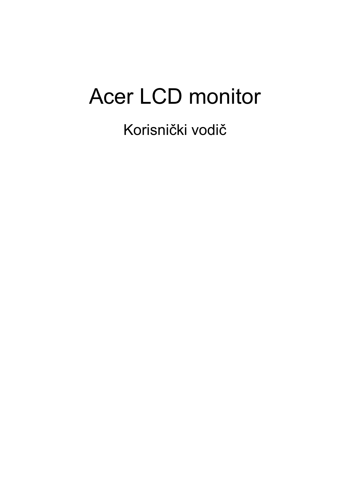 Acer Q226HQL, Q276HL, Q236HL User Manual