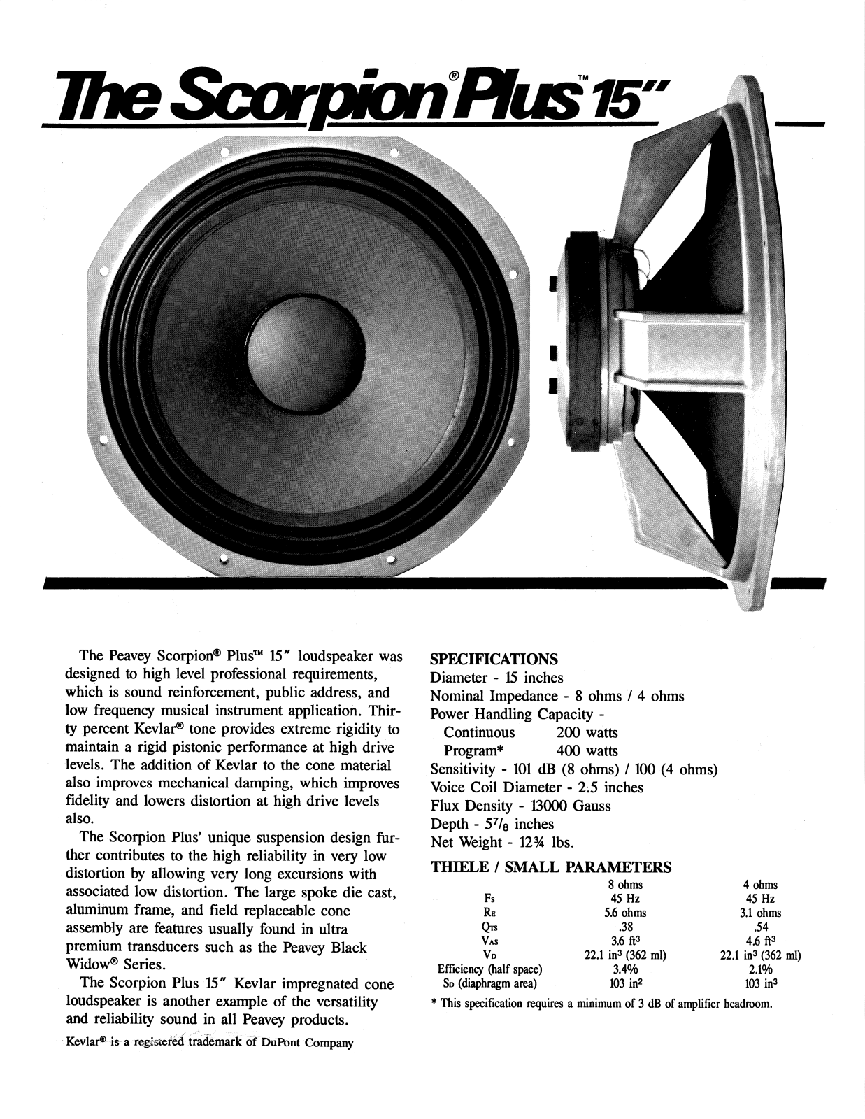 Peavey 15 User Manual