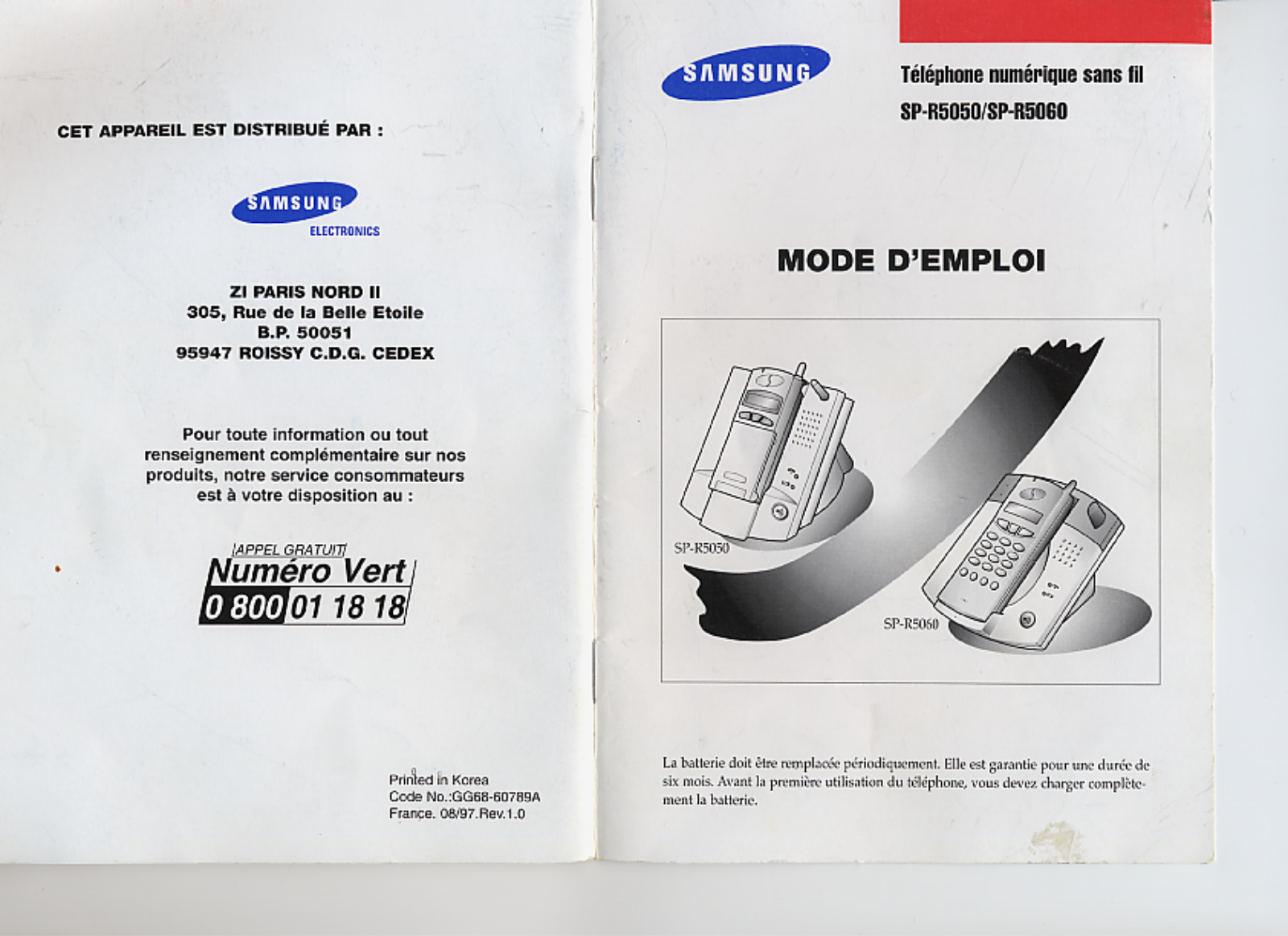Samsung SP-R5060, SP-R5050 User Manual
