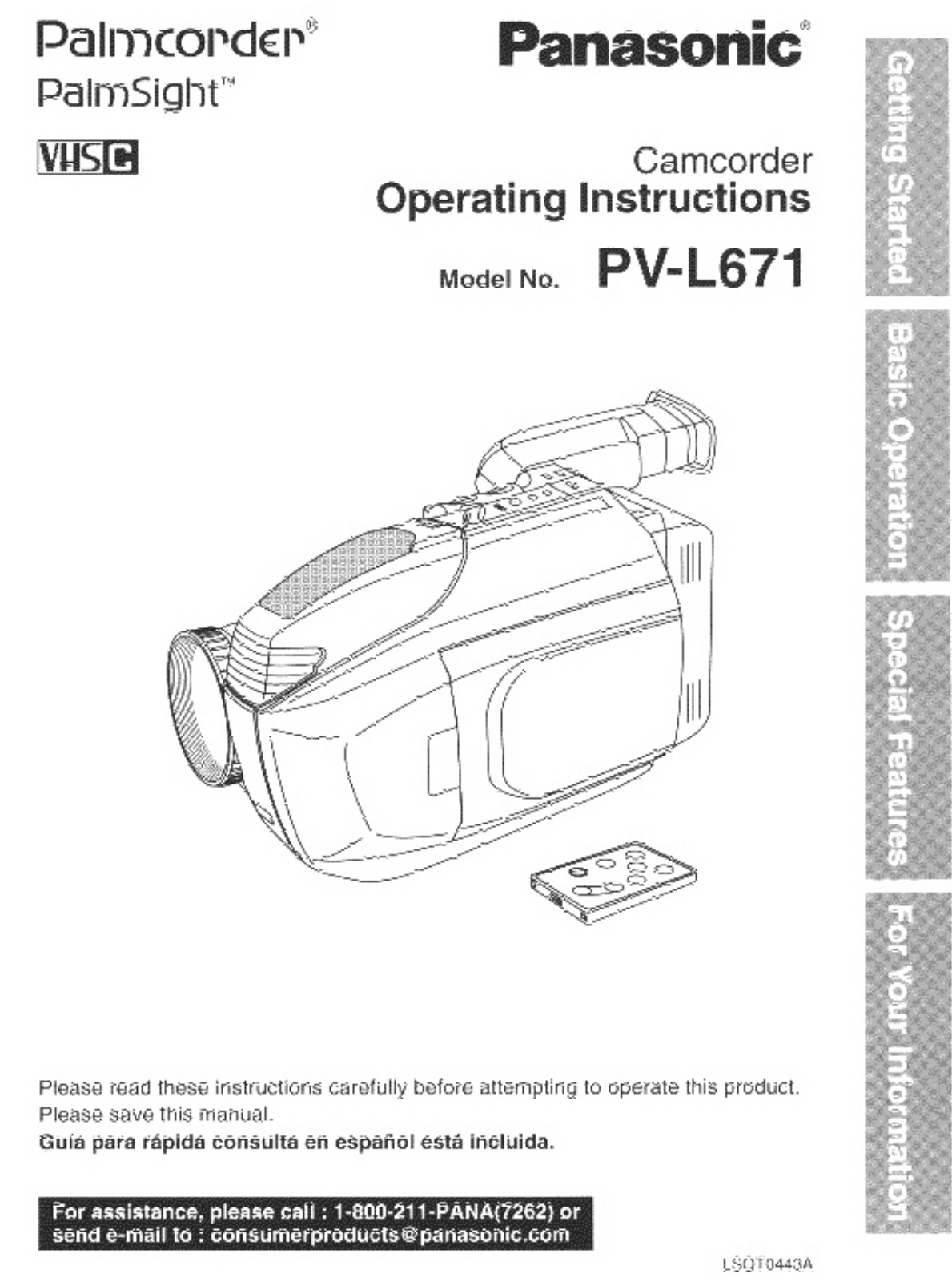 Panasonic PV-L671, PV-L671D User Manual