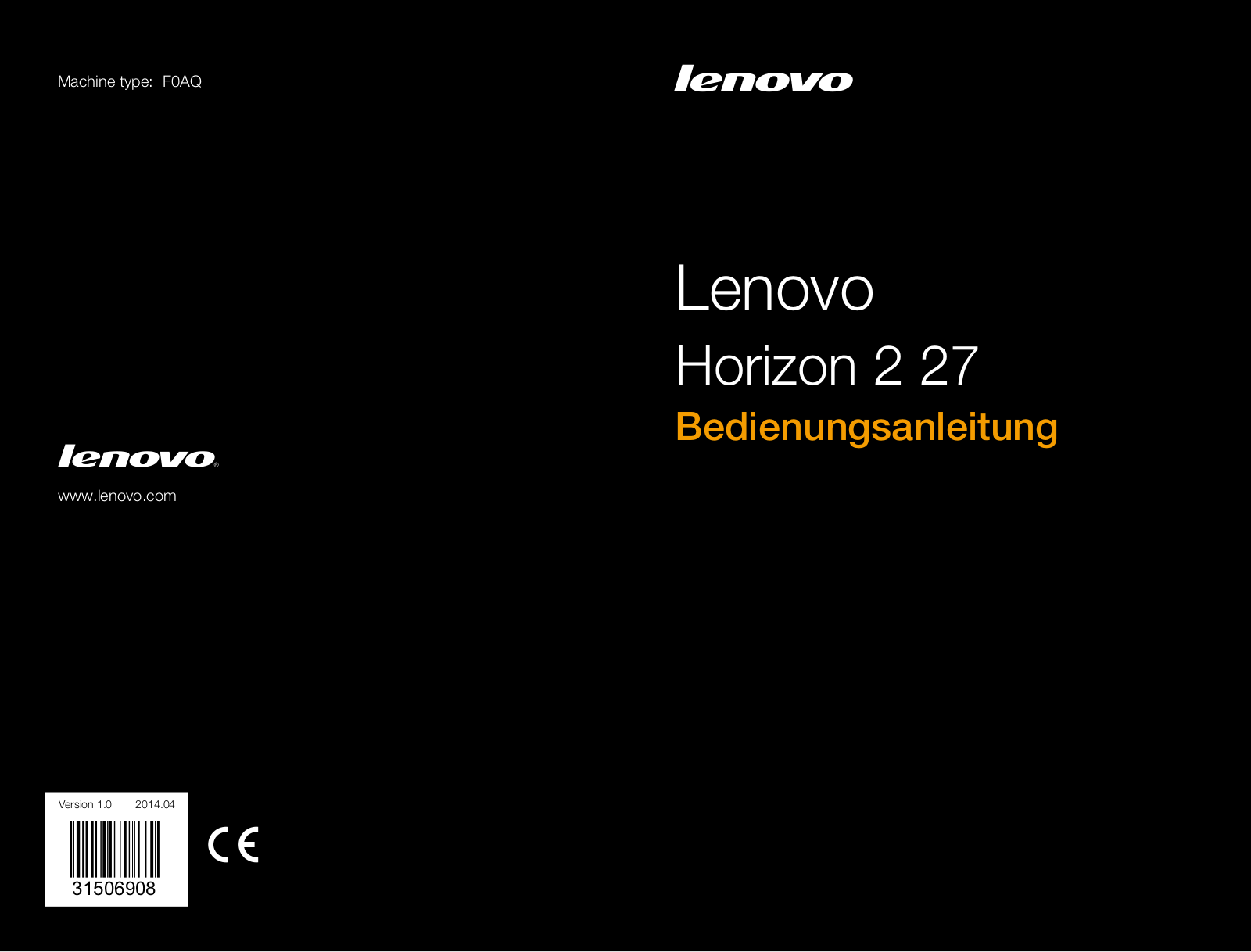 Lenovo Horizon 2 27 User Guide