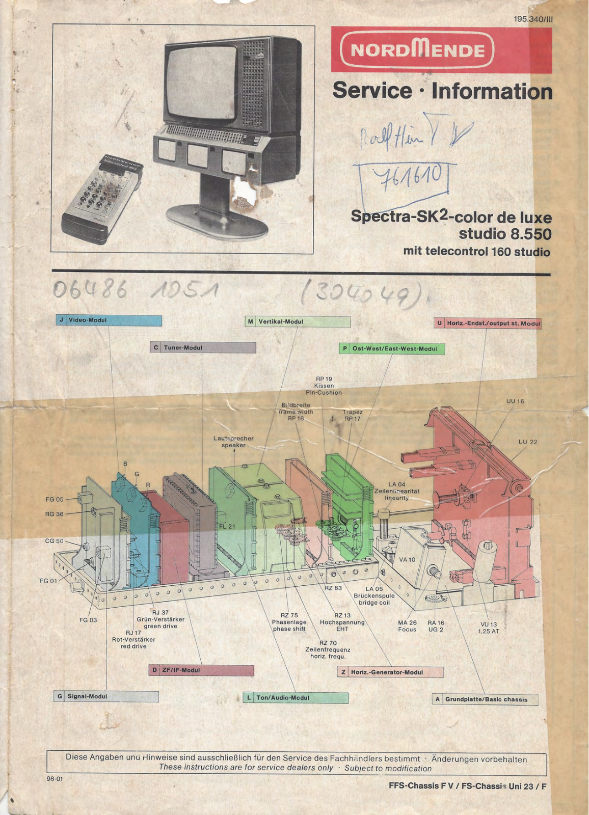 Nordmende Spectra-SK2 User Manual