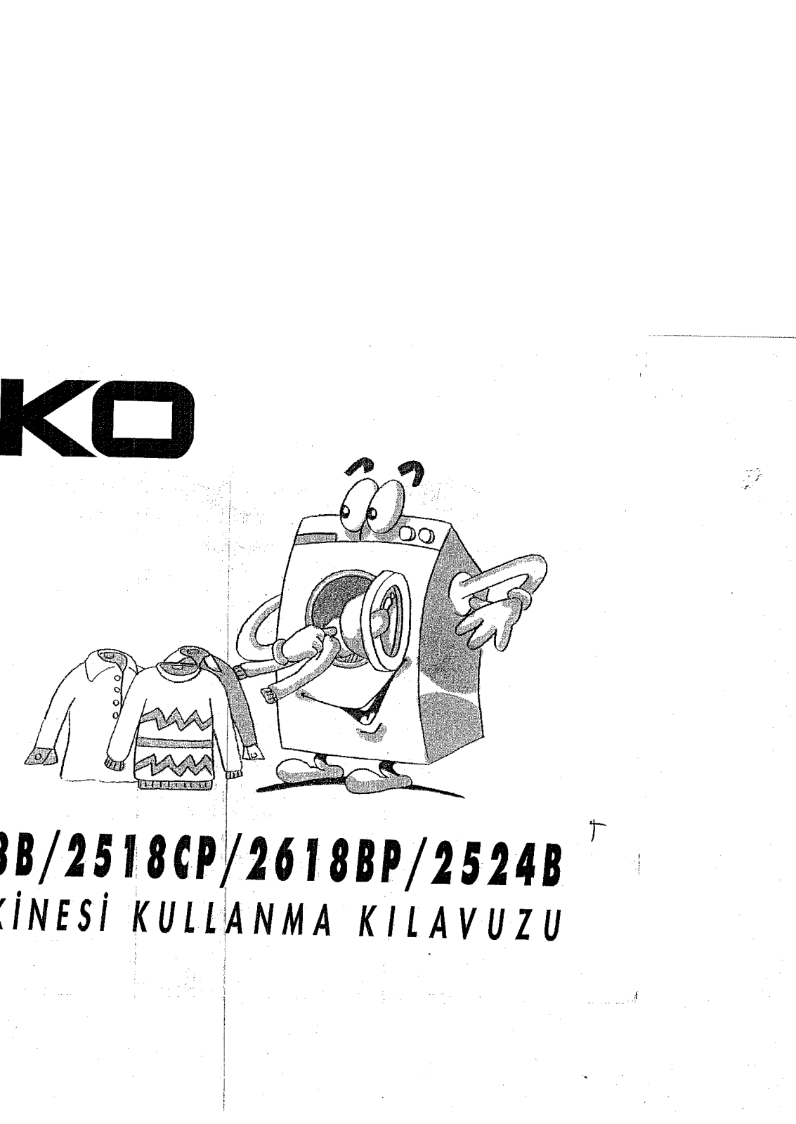 Beko 2518CP, 2618BP, 2524B User manual