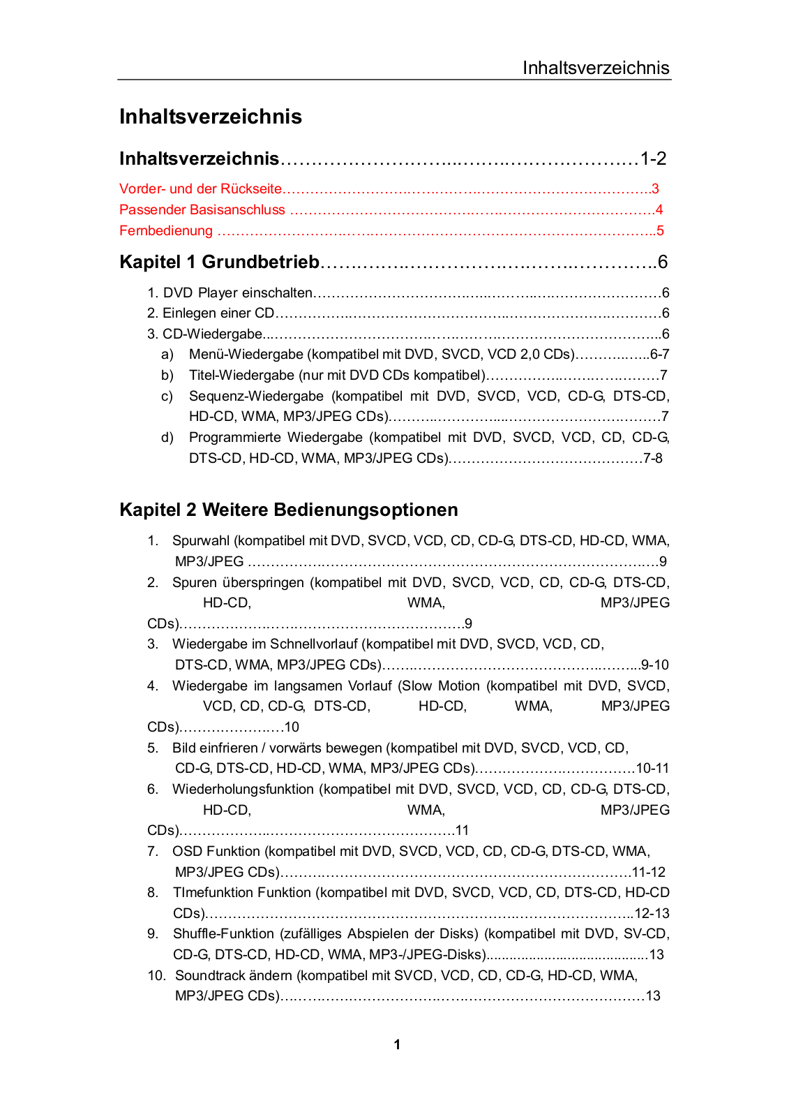 Denver DVD-806 User Manual