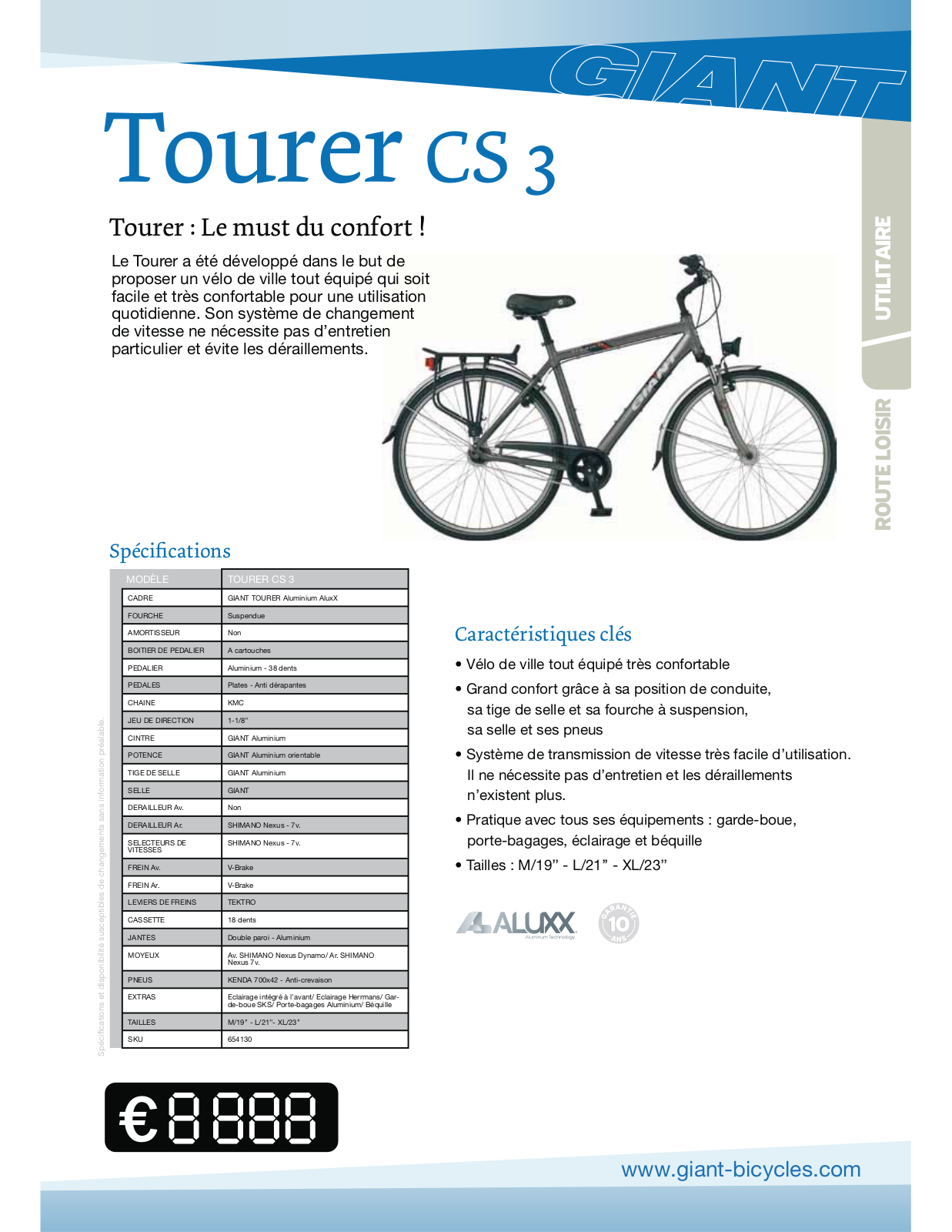 Giant TOURER CS3 User Manual