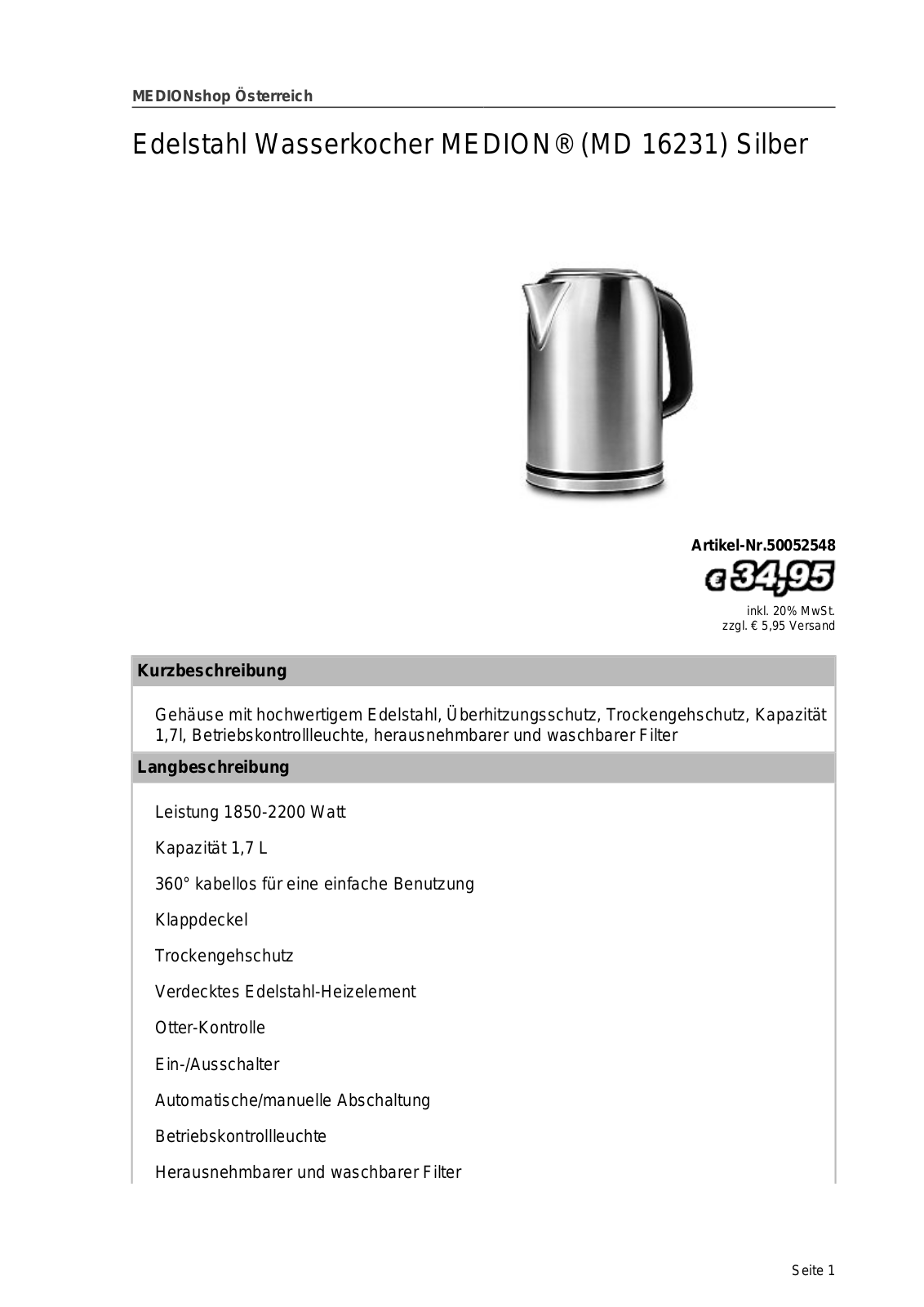 Medion MD 16231 Service Manual