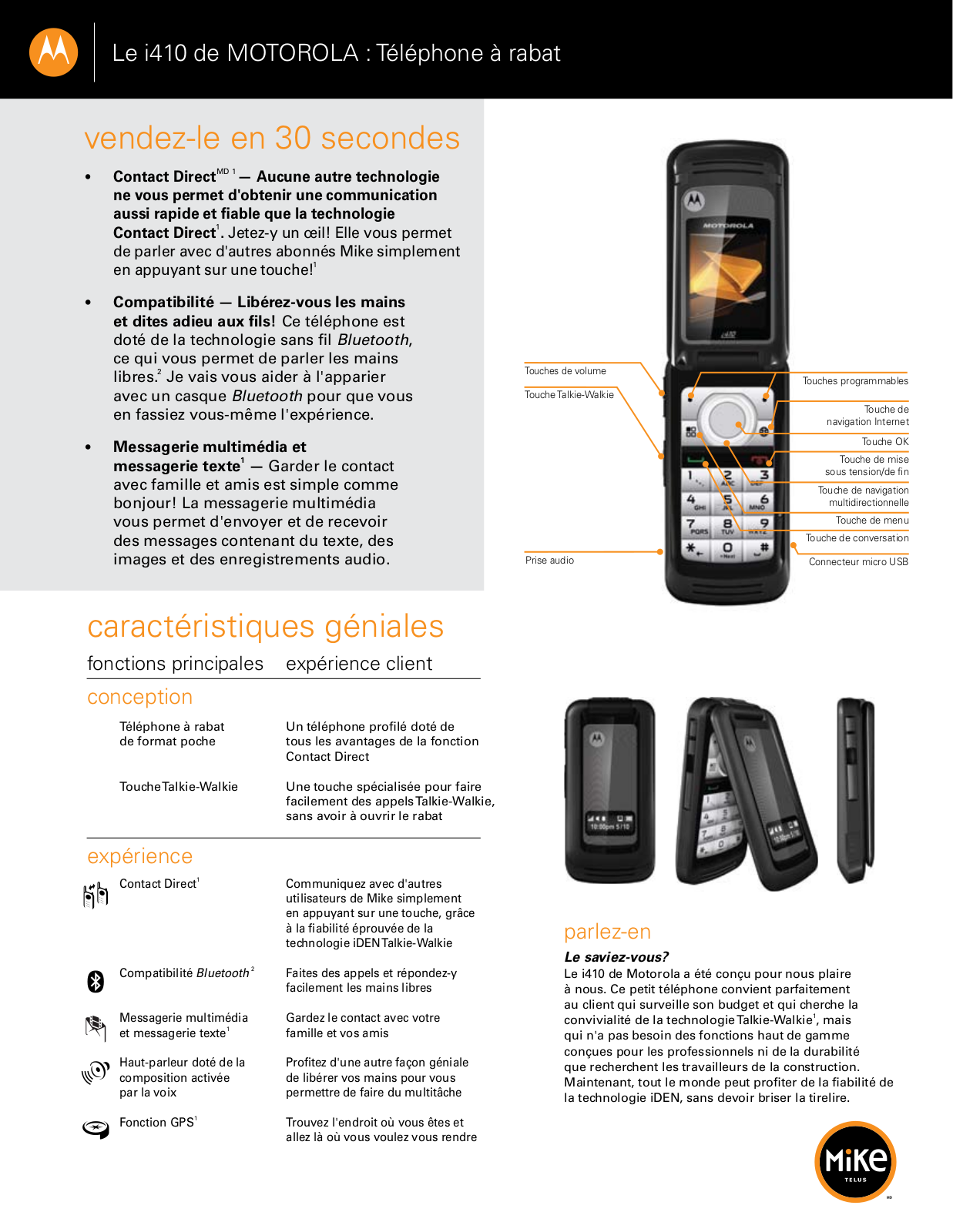 MOTOROLA i410 User Manual