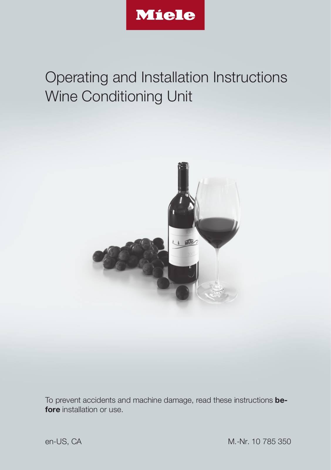 Miele KWT 2661 ViS, KWT 2671 ViS Operating and Installation Guide