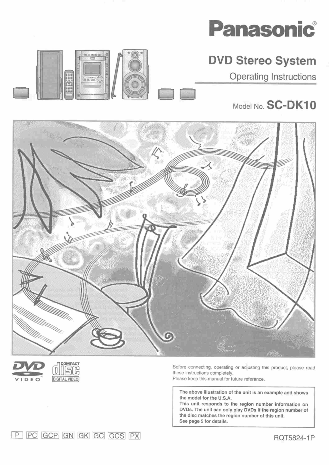 Panasonic SA-DK10 User Manual