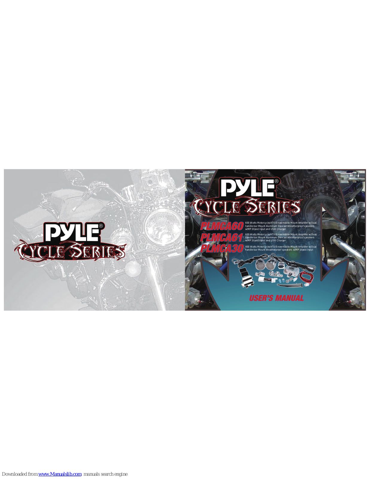 Pyle Cycle PLMCA60, Cycle PLMCA61, Cycle PLMCA30 User Manual