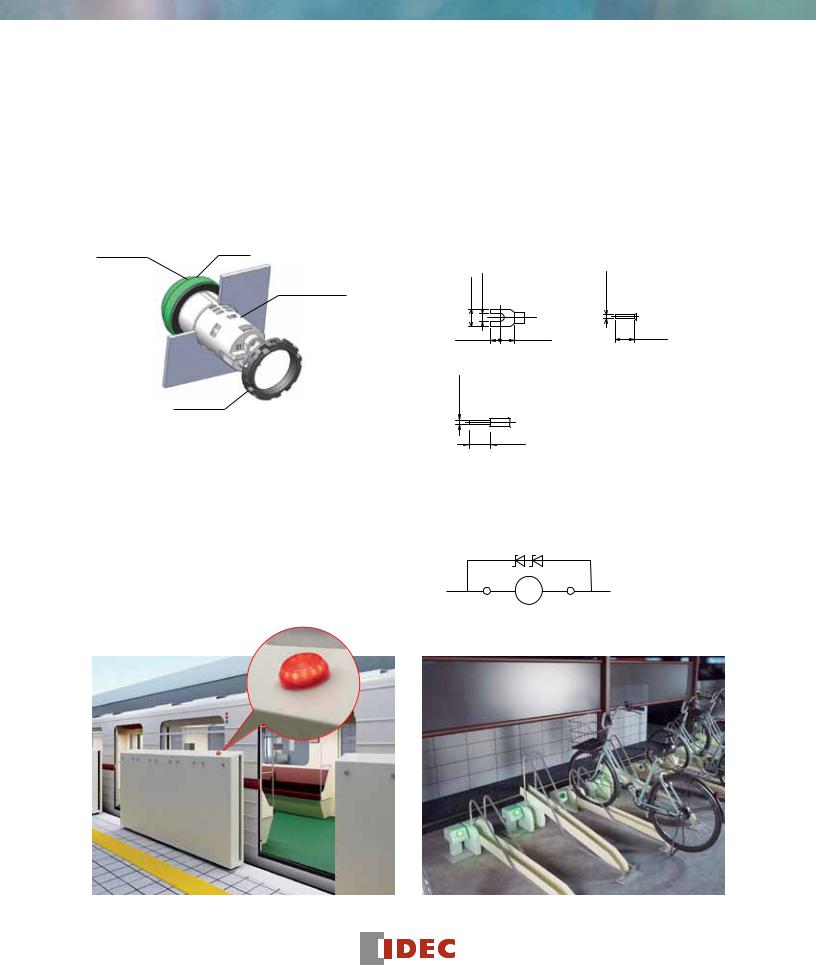 IDEC AP22M Installation Instructions