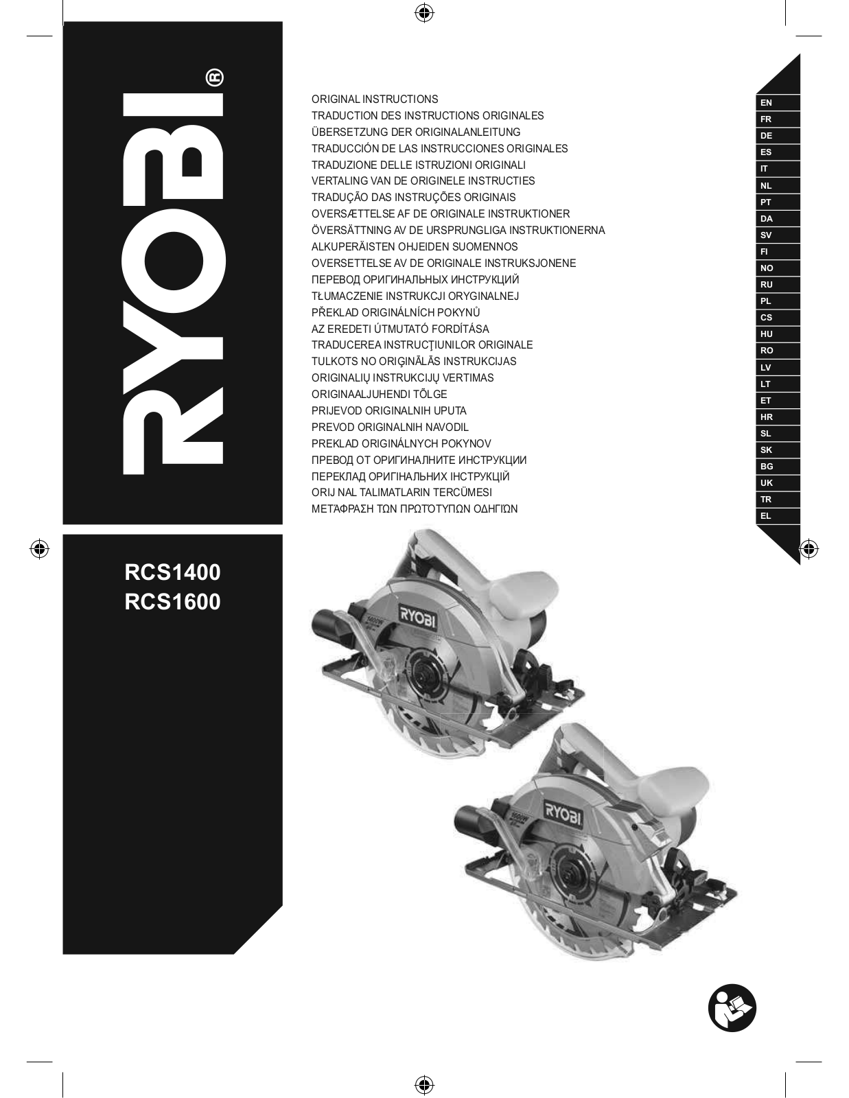 Ryobi RCS1400, RCS1600 User Manual