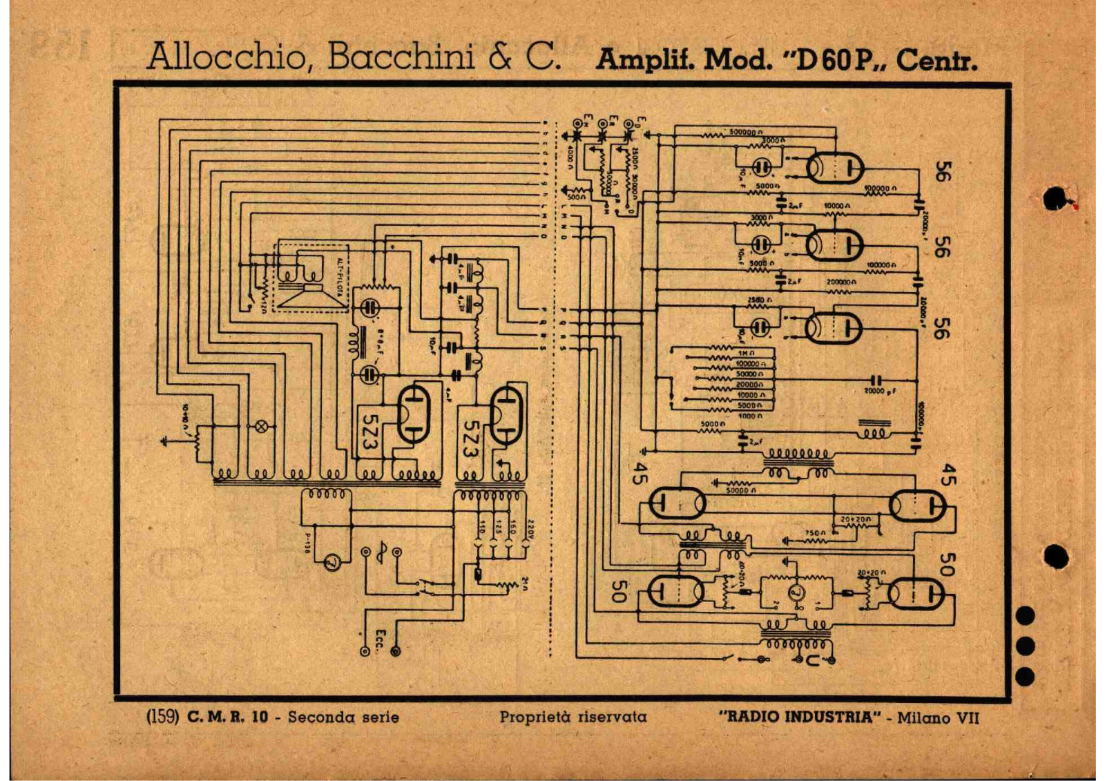 Allocchio Bacchini d 60 p schematic