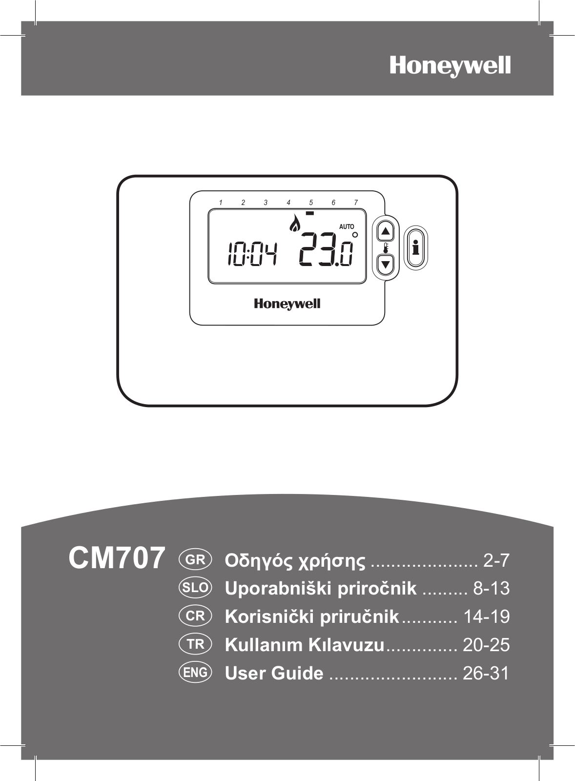 Honeywell CM707 User Manual