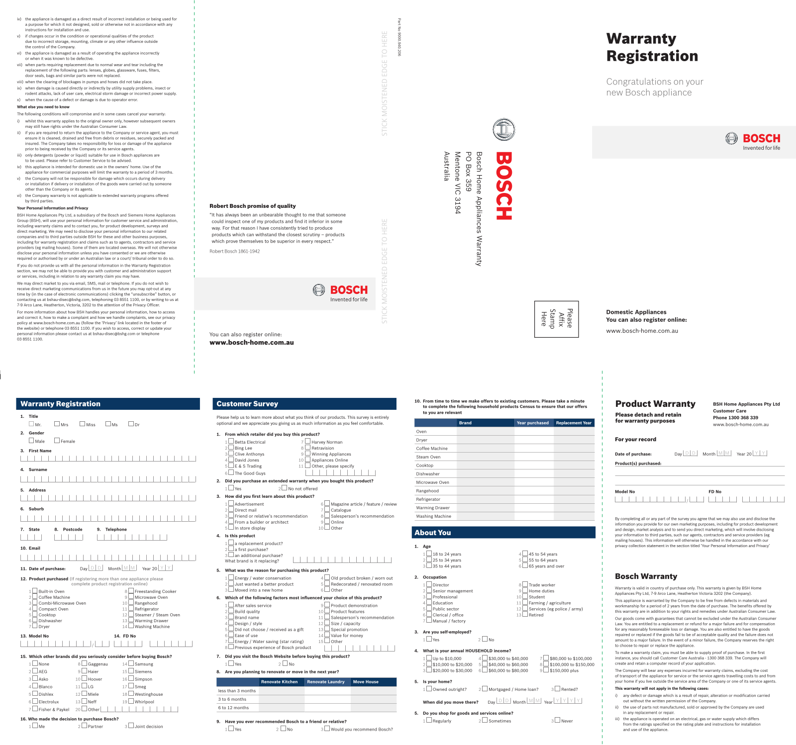 Bosch SMU50L05AU User Manual