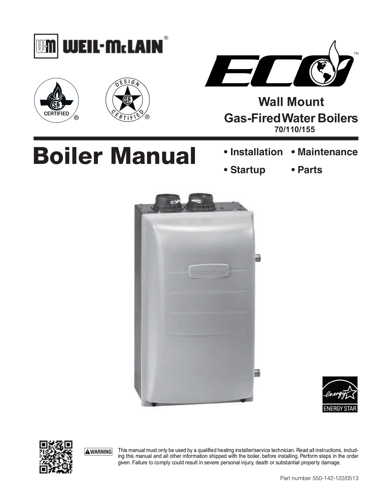 Weil-McLain ECO 70, ECO 110, ECO 155 User Manual