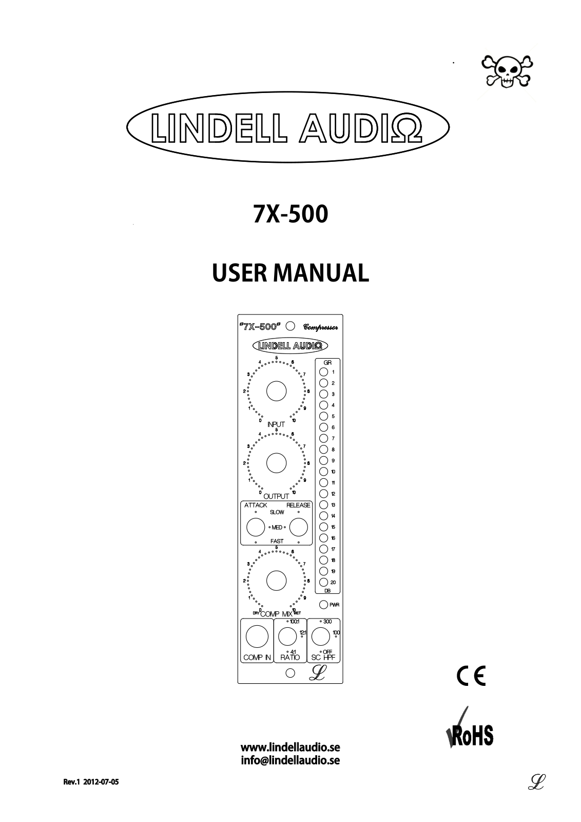 Lindell audio 7X-500 User Manual