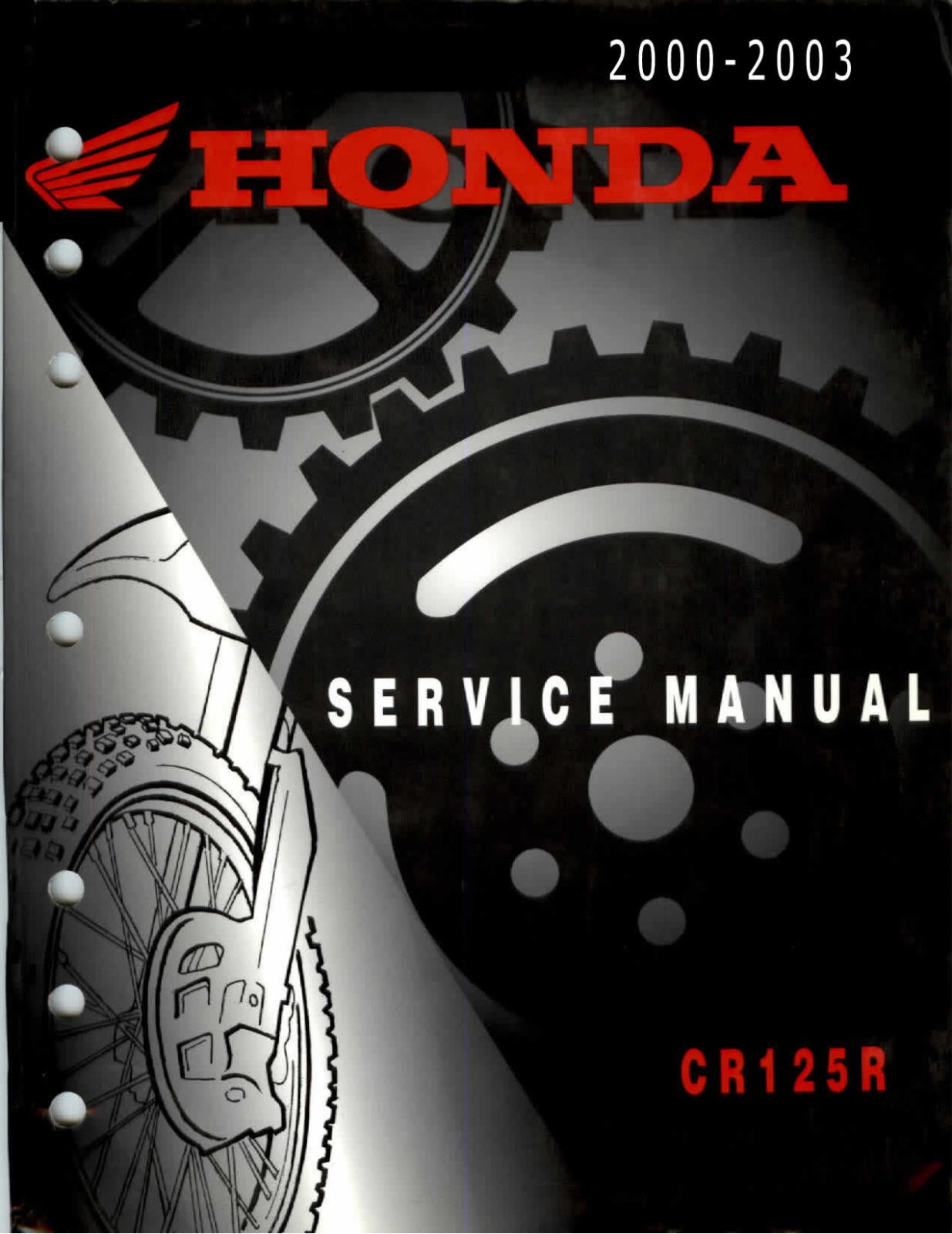 Honda CR 125R (2002), CR 125R (2003), CR 125R  (2001), CR 125R (2000) Sevice Manual