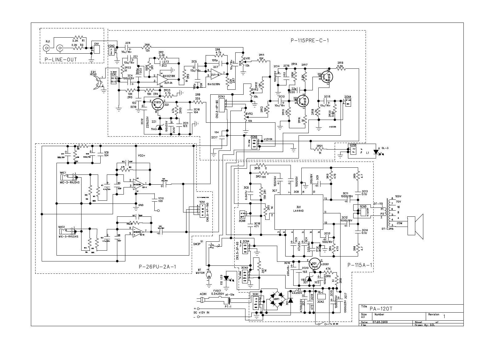 Stageline pa120t schematic