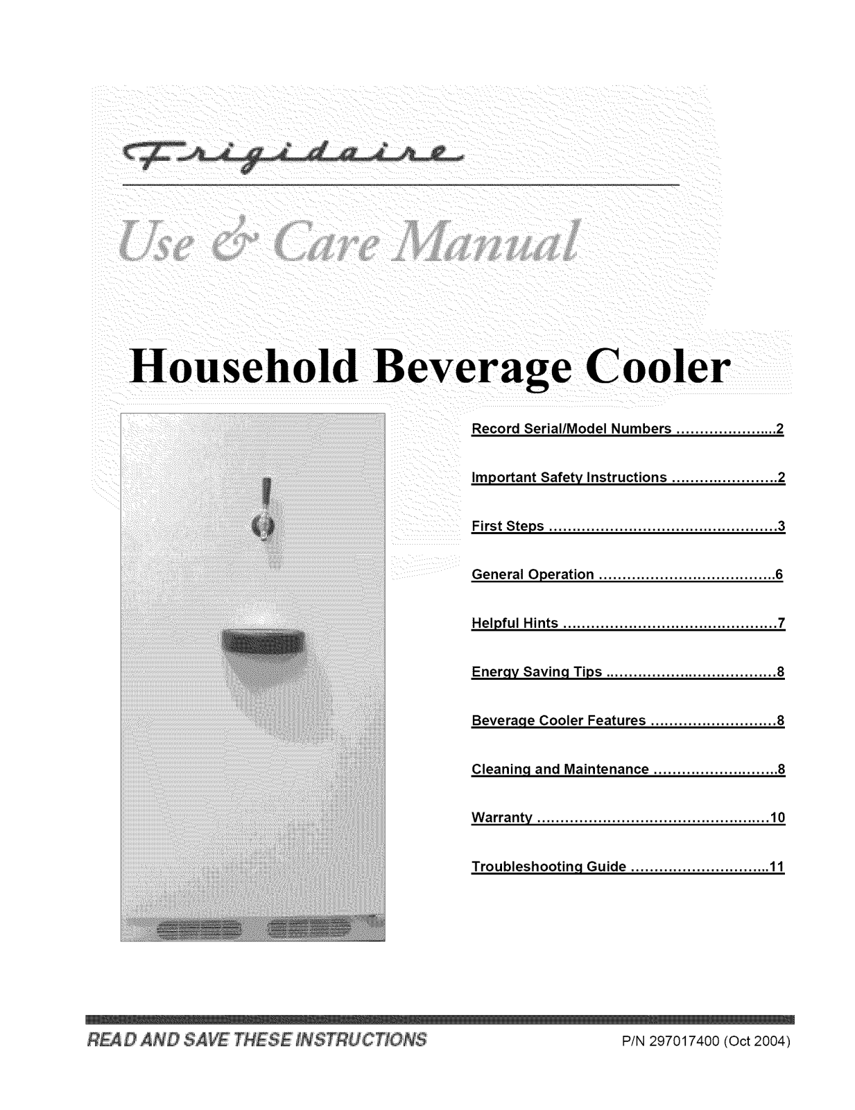 Frigidaire PLKU1267DS0 Owner’s Manual