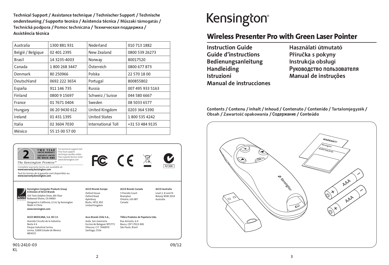 Kensington M01256 T User Manual