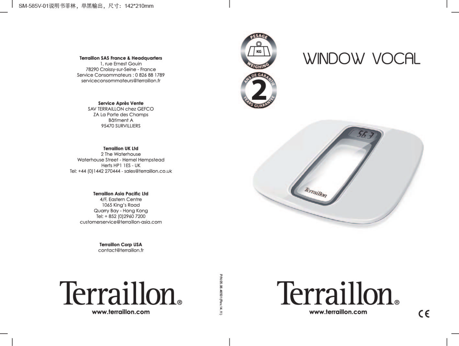 Terraillon Window Vocal User Manual