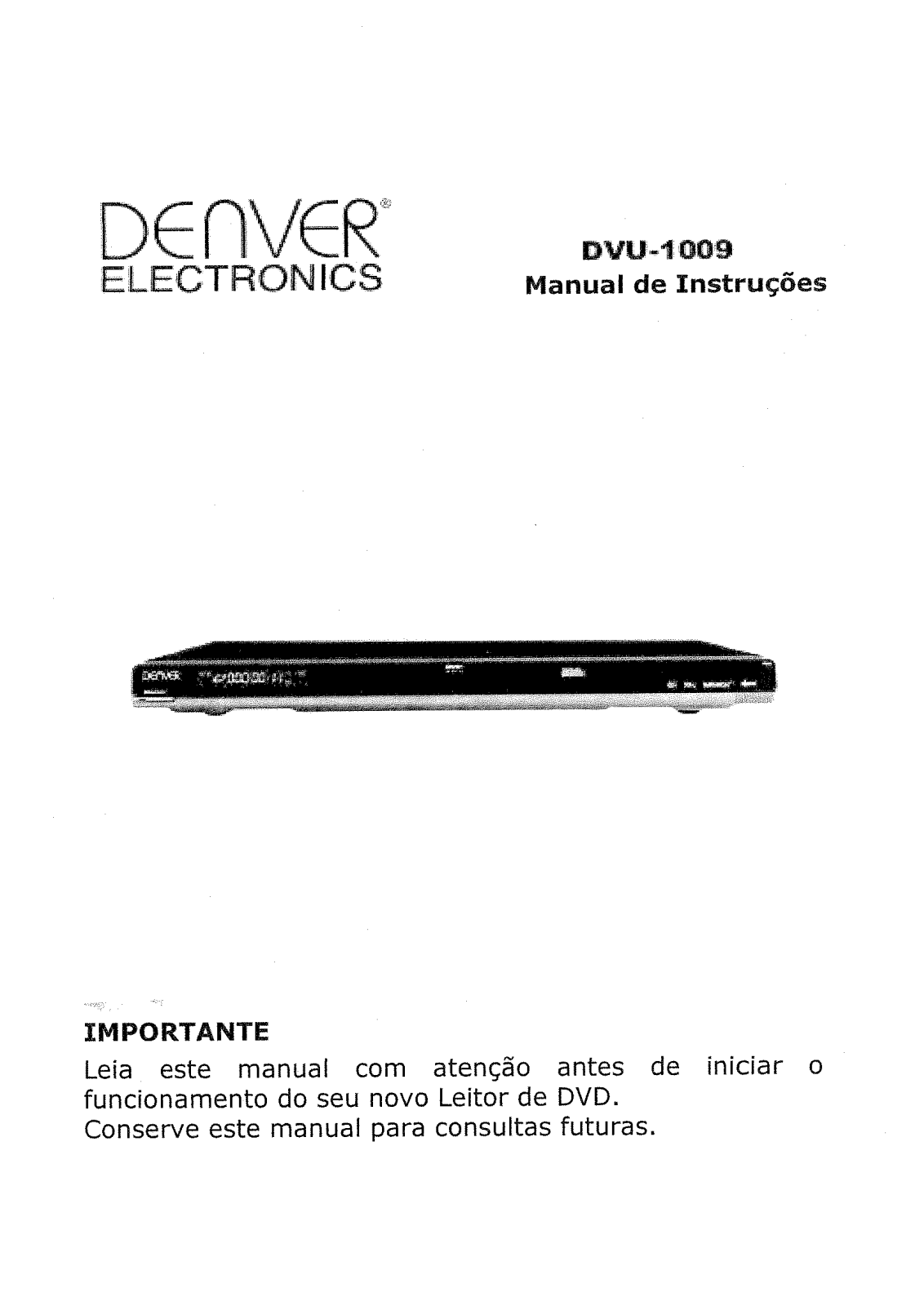 Denver DVU-1009 User Manual