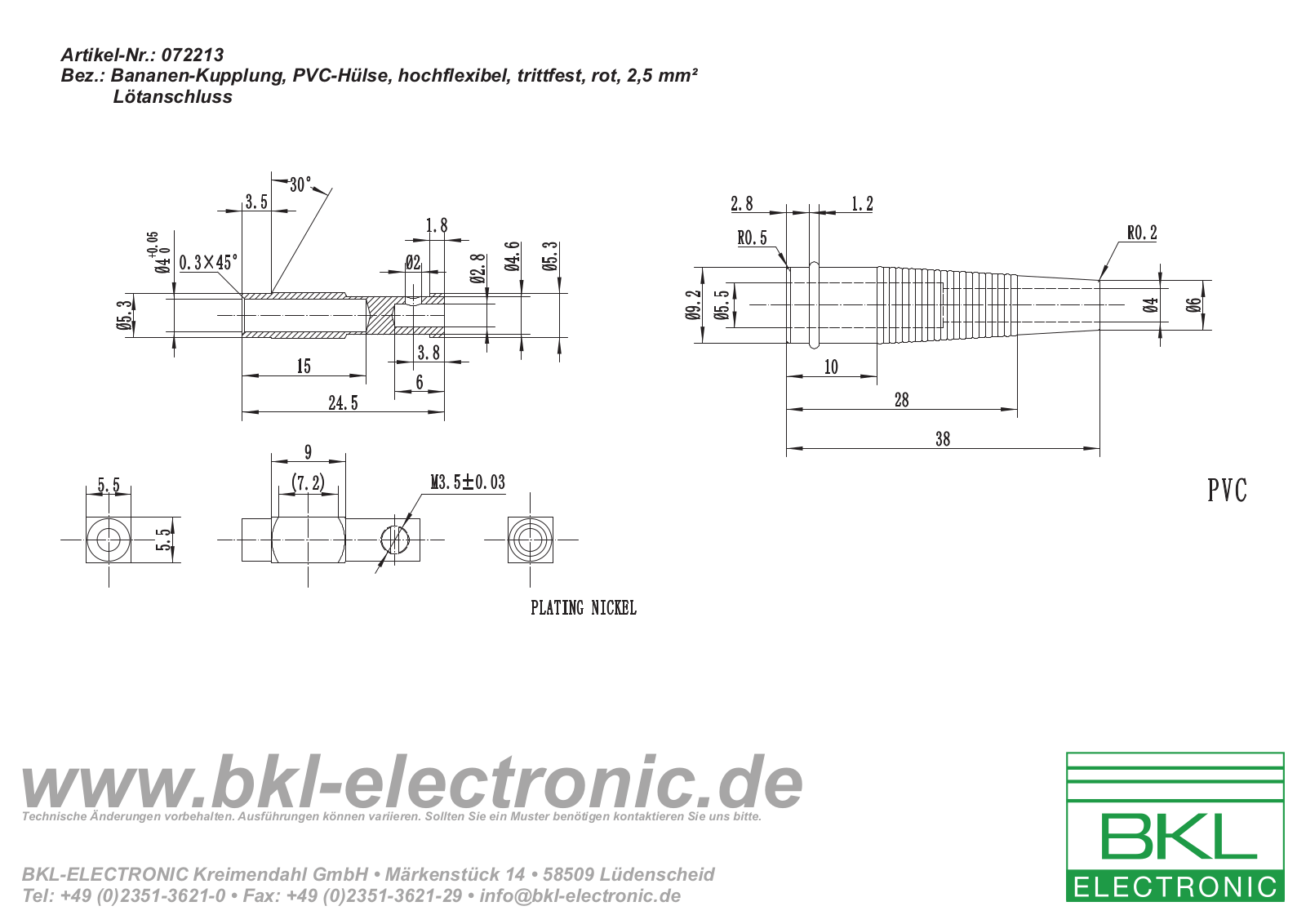 BKL BKL 072213 Datasheet - ManualMachine.com