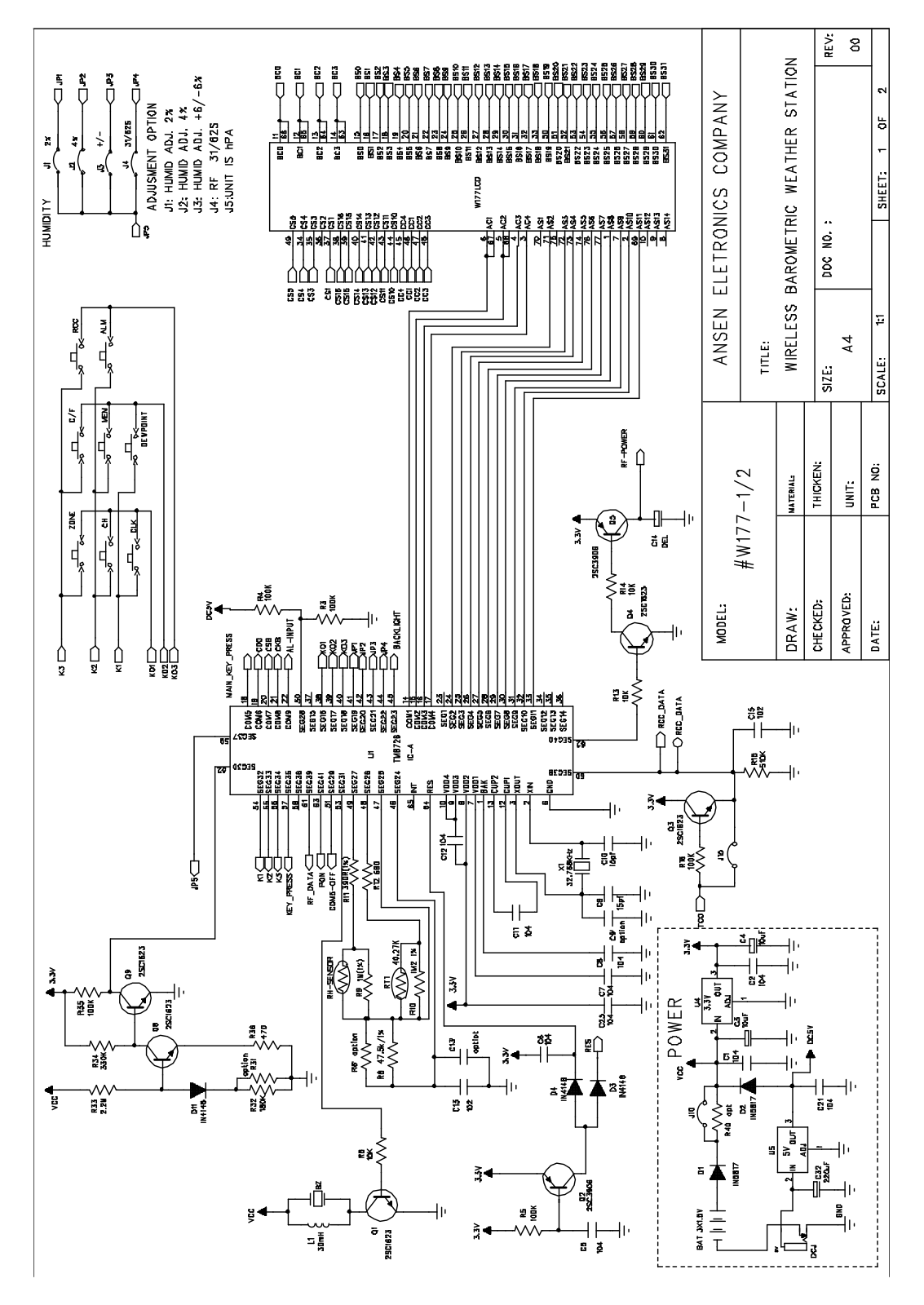 Vitek VT-6401 Circuit diagrams