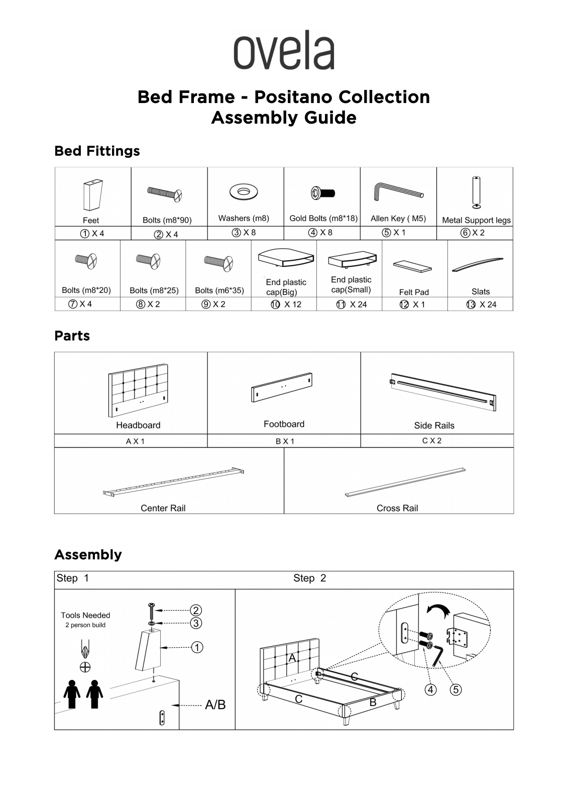 Ovela OVBEDPSDBGB User guide - ManualMachine.com