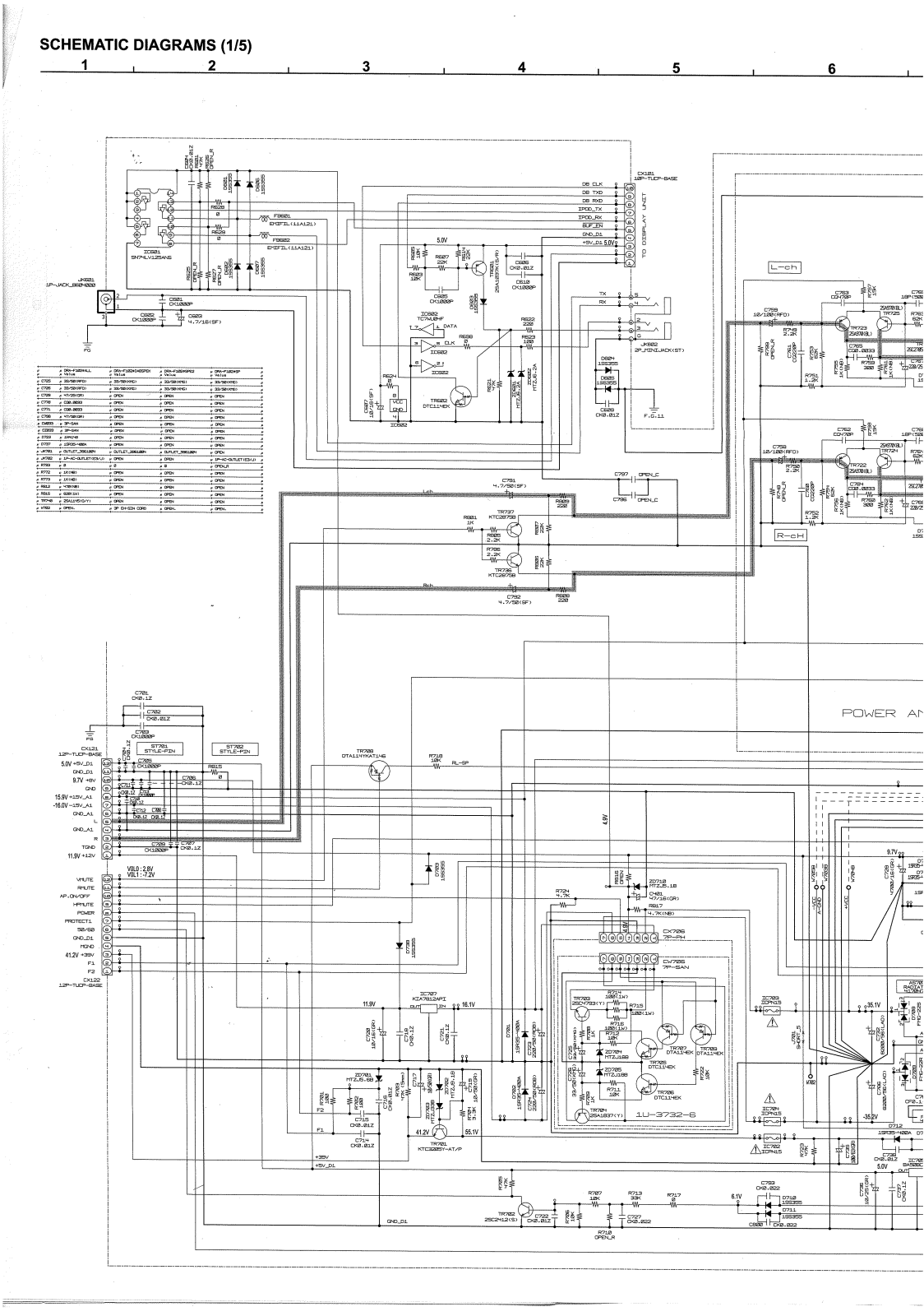 Denon DRA-F102DAB Schematic