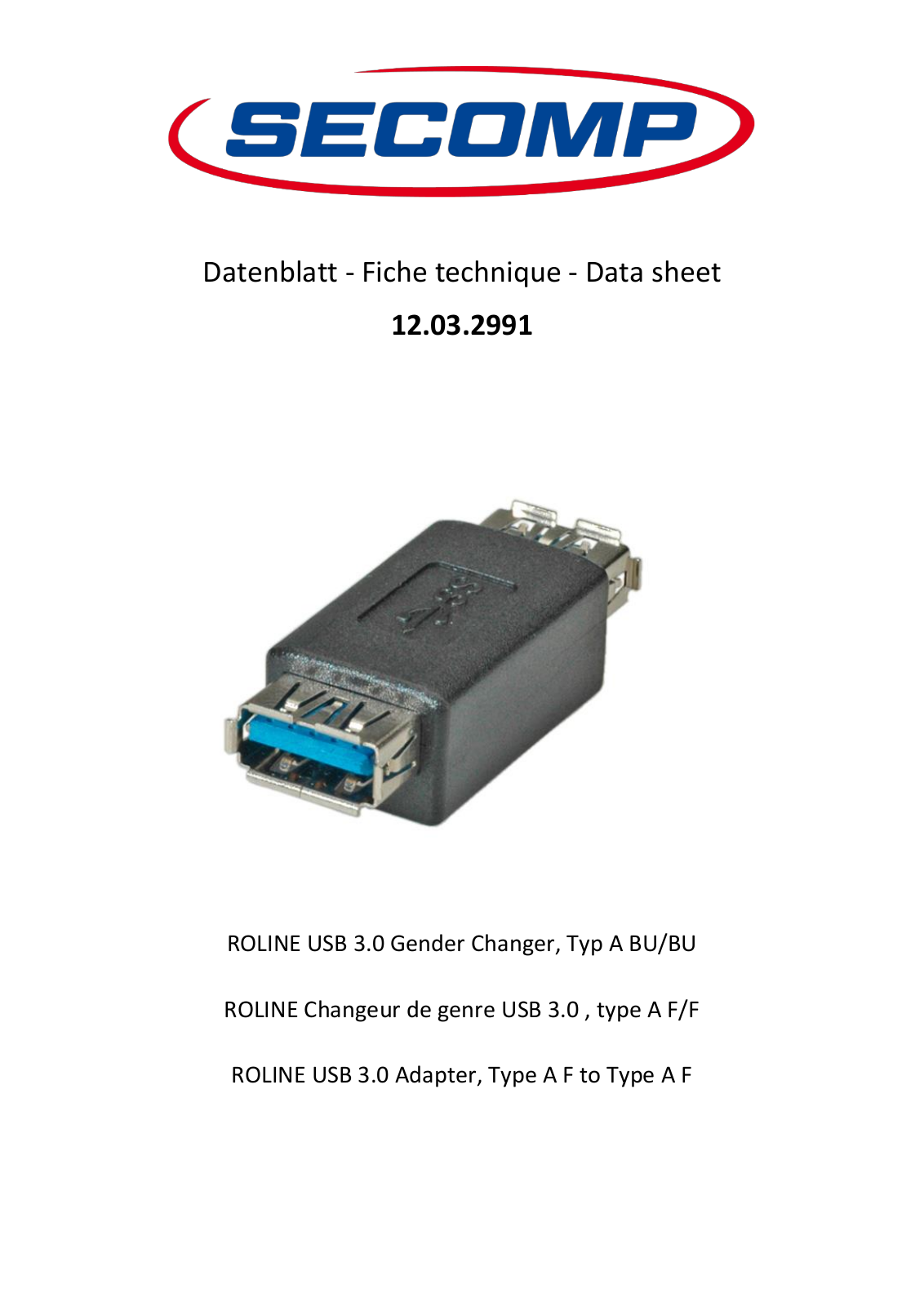 ROLINE 12032991 Datasheet - ManualMachine.com