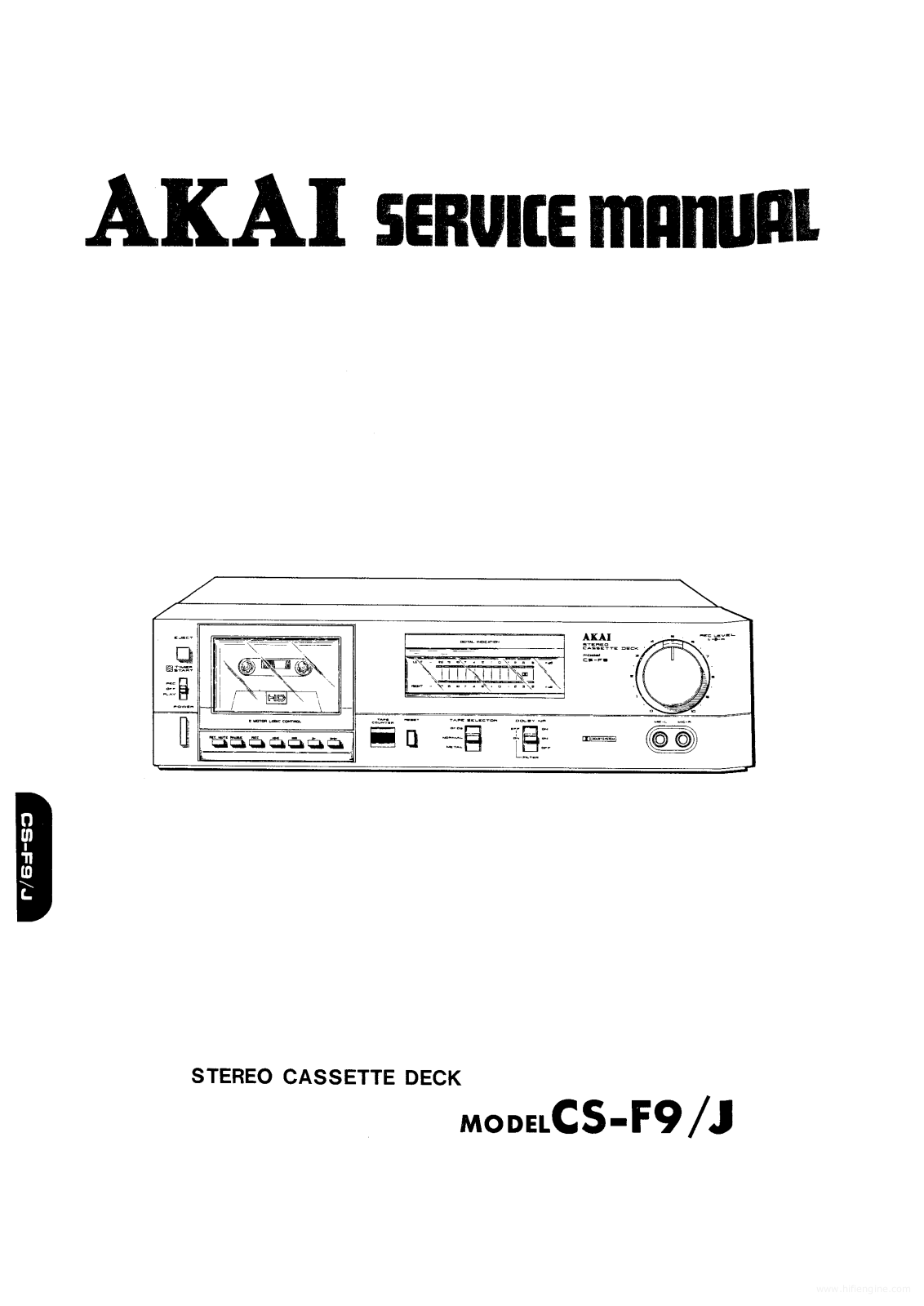 Akai CS-F9 Service Manual