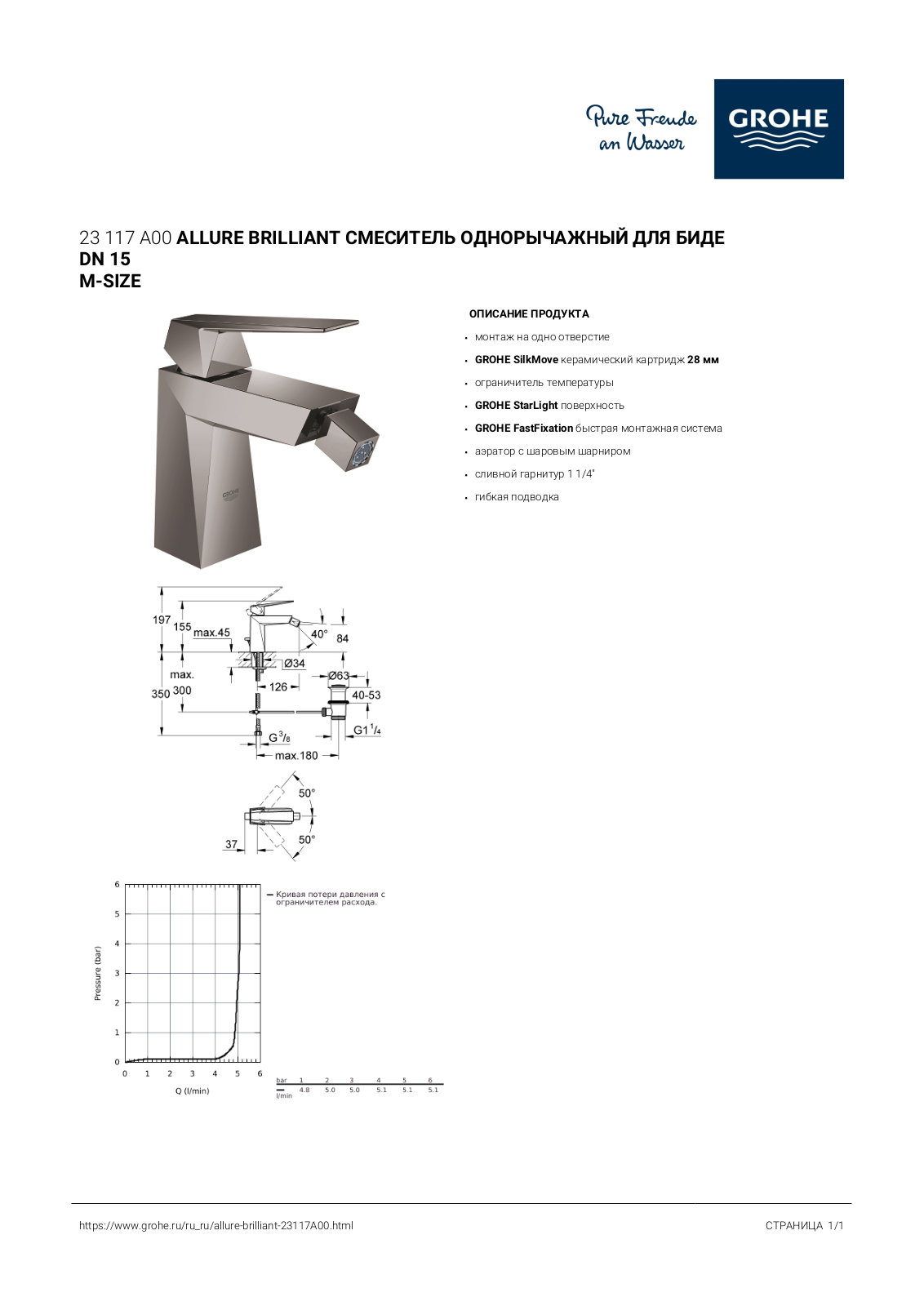 Grohe 23117A00 User guide