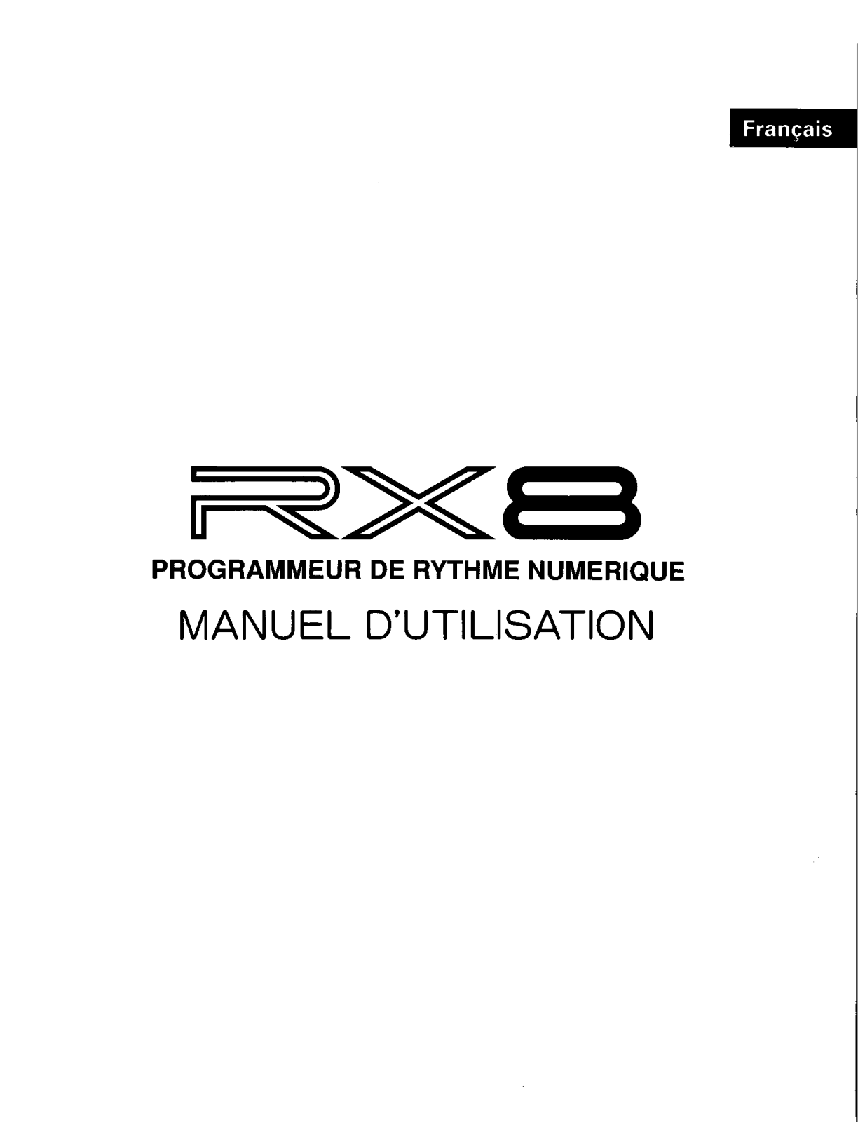 Yamaha RX-8 User Manual