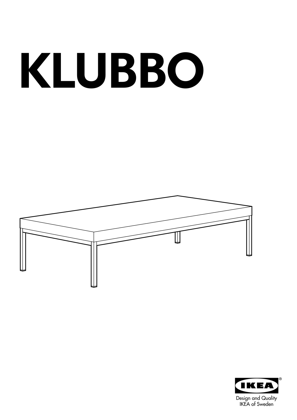 IKEA KLUBBO 118-59-27 User Manual
