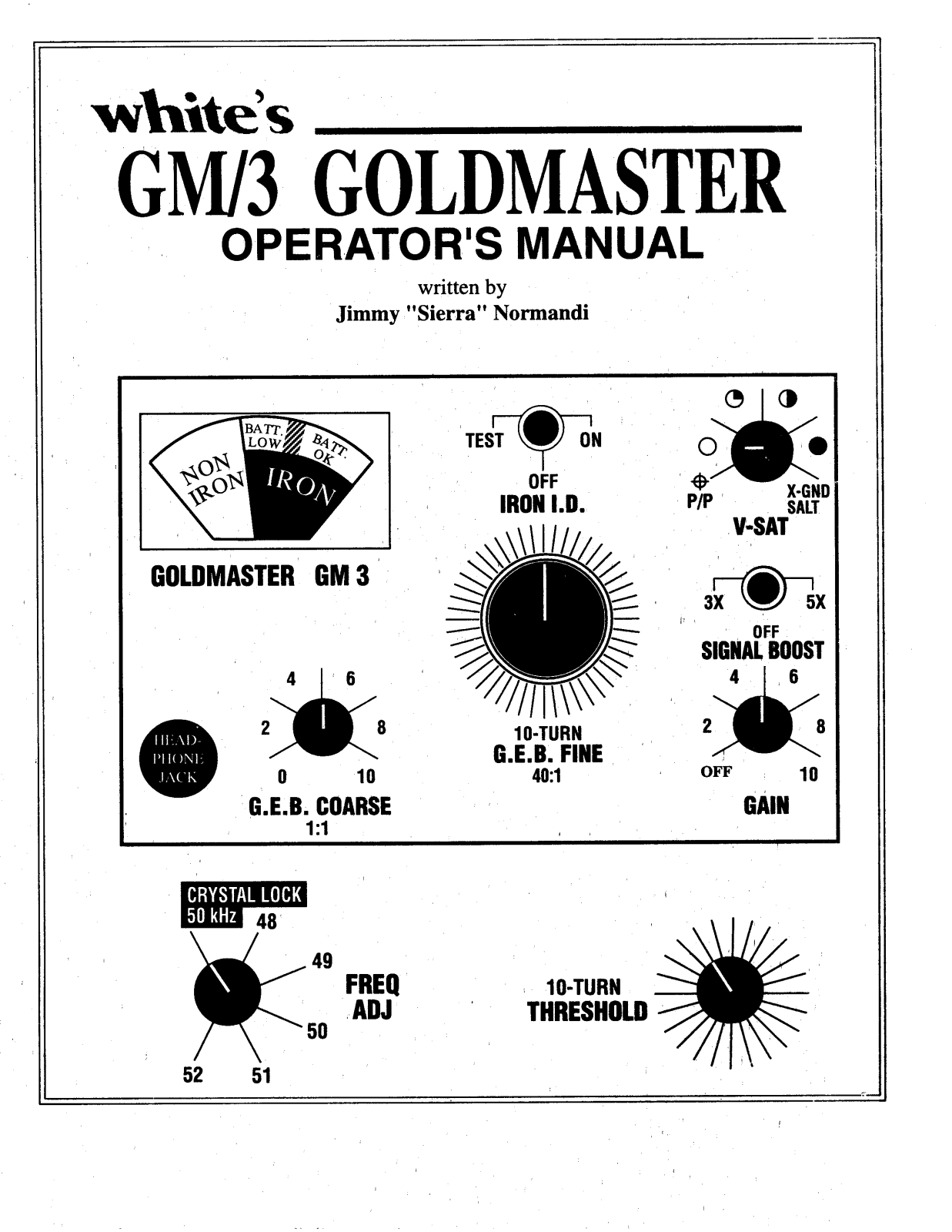 White's GM/3 Operators Manual