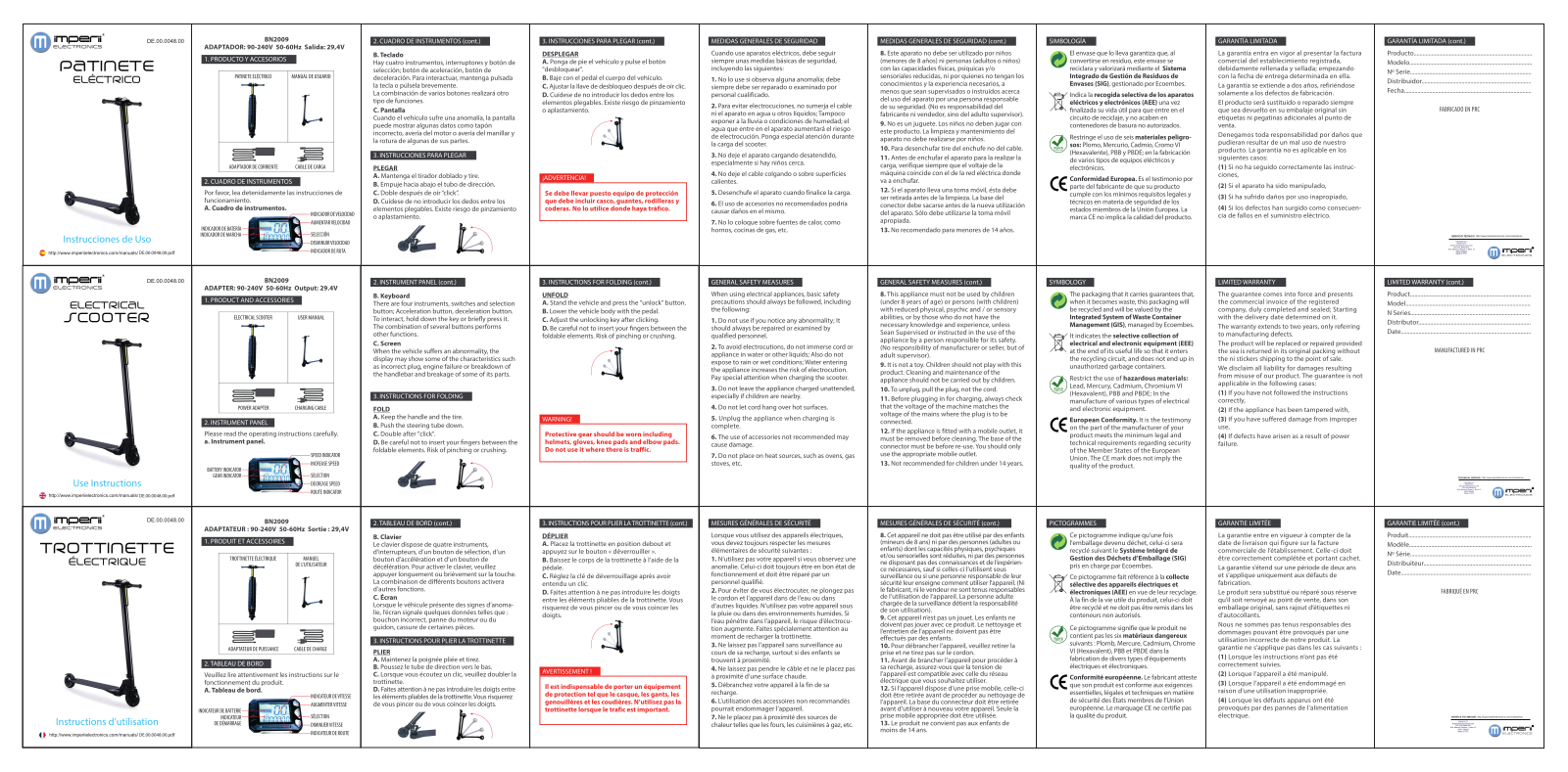 imperii electronics Electrical Scooter Instruction Manual