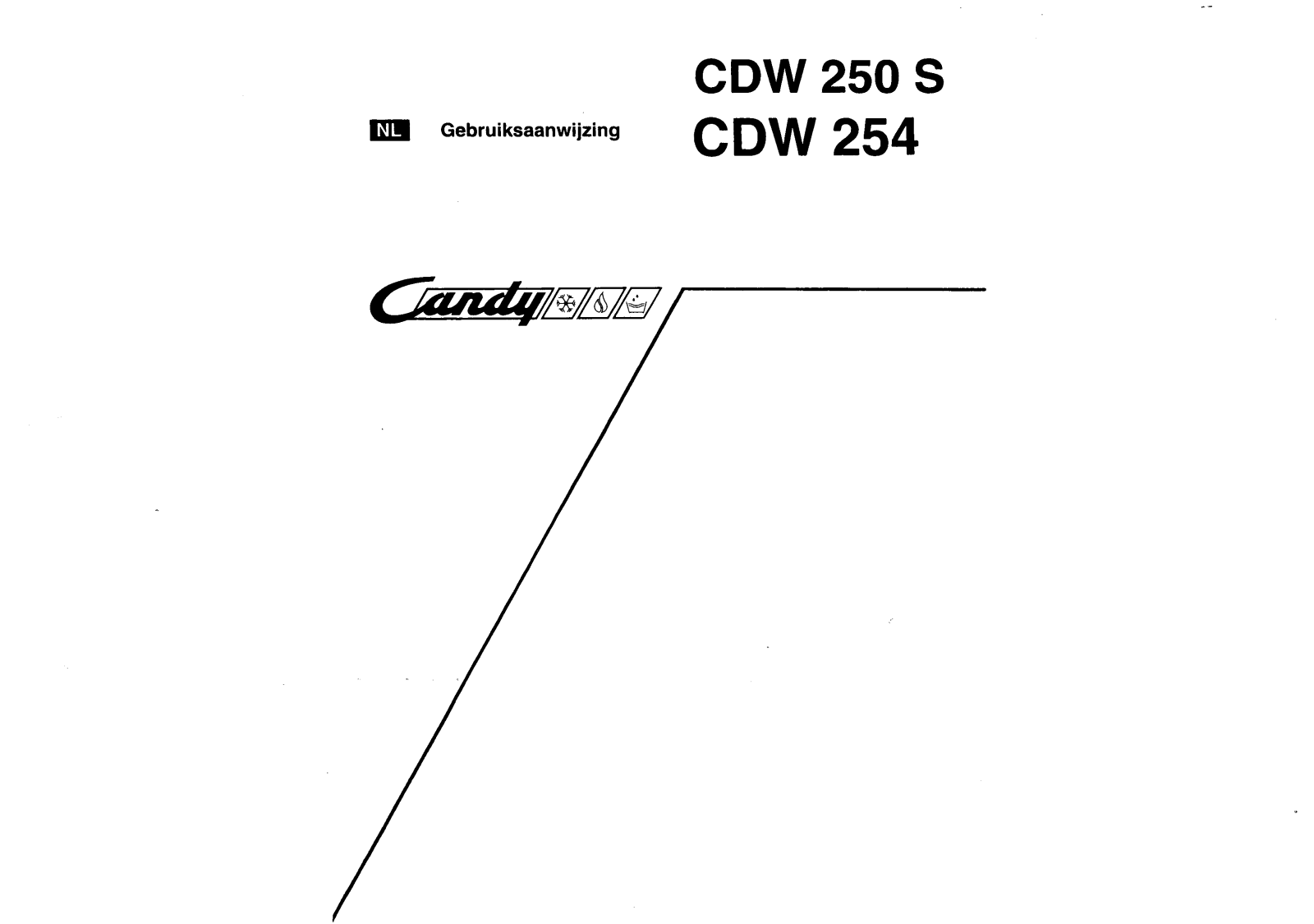 Candy CDW 250 S User Manual