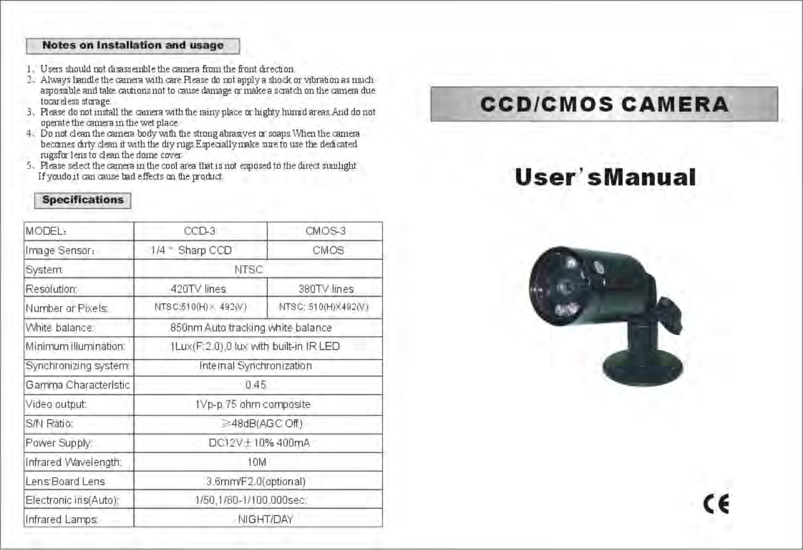 Power Acoustik CCD-3 Users Manual