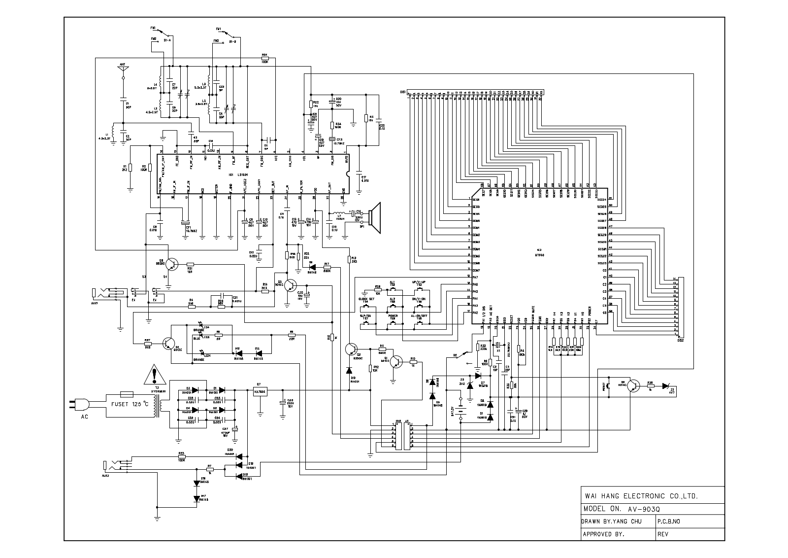 Vitek VT-3525 Schematic
