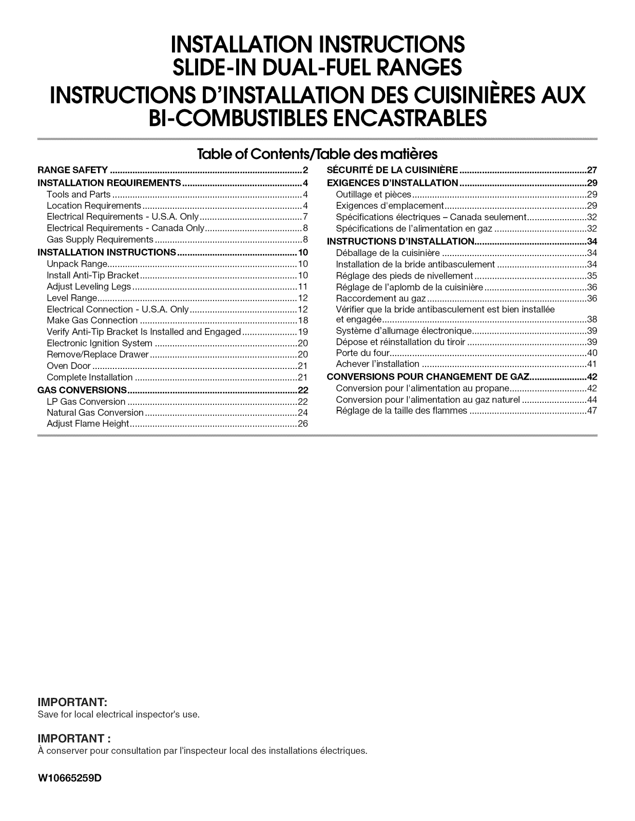 Jenn-Air JDS1450CDP0, JDS1450CDS0, JDS1450DP0, JDS1450DP1, JDS1450DS0 Installation Guide