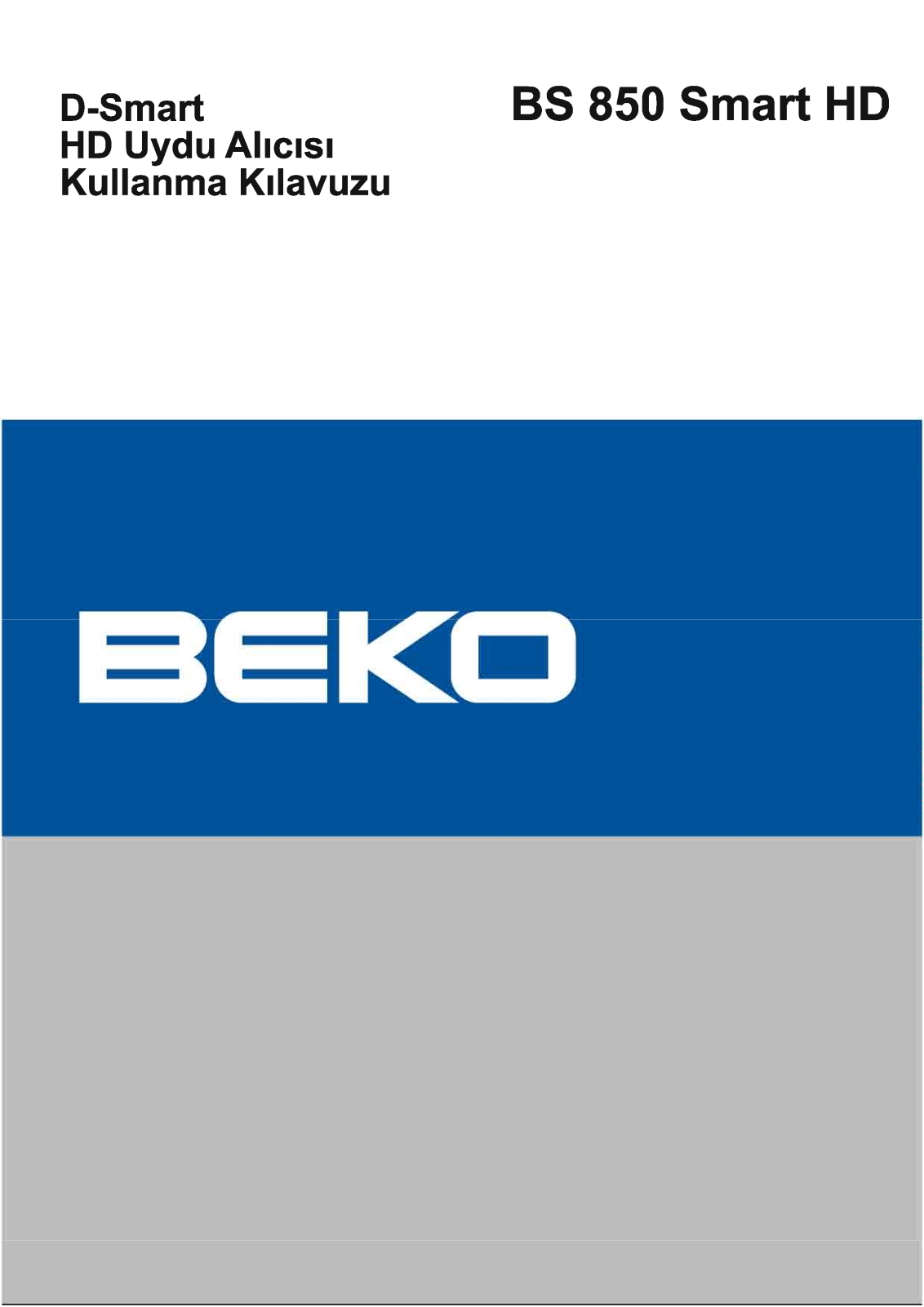 Beko BS 850 SMART HD User Manual